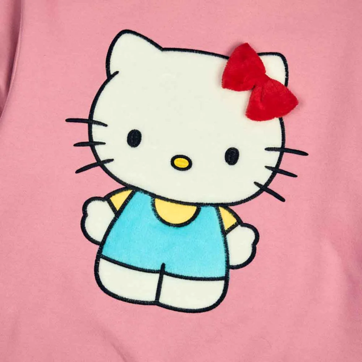 Hello Kitty 3D Bow Oversized Pink Sweatshirt - Image 3