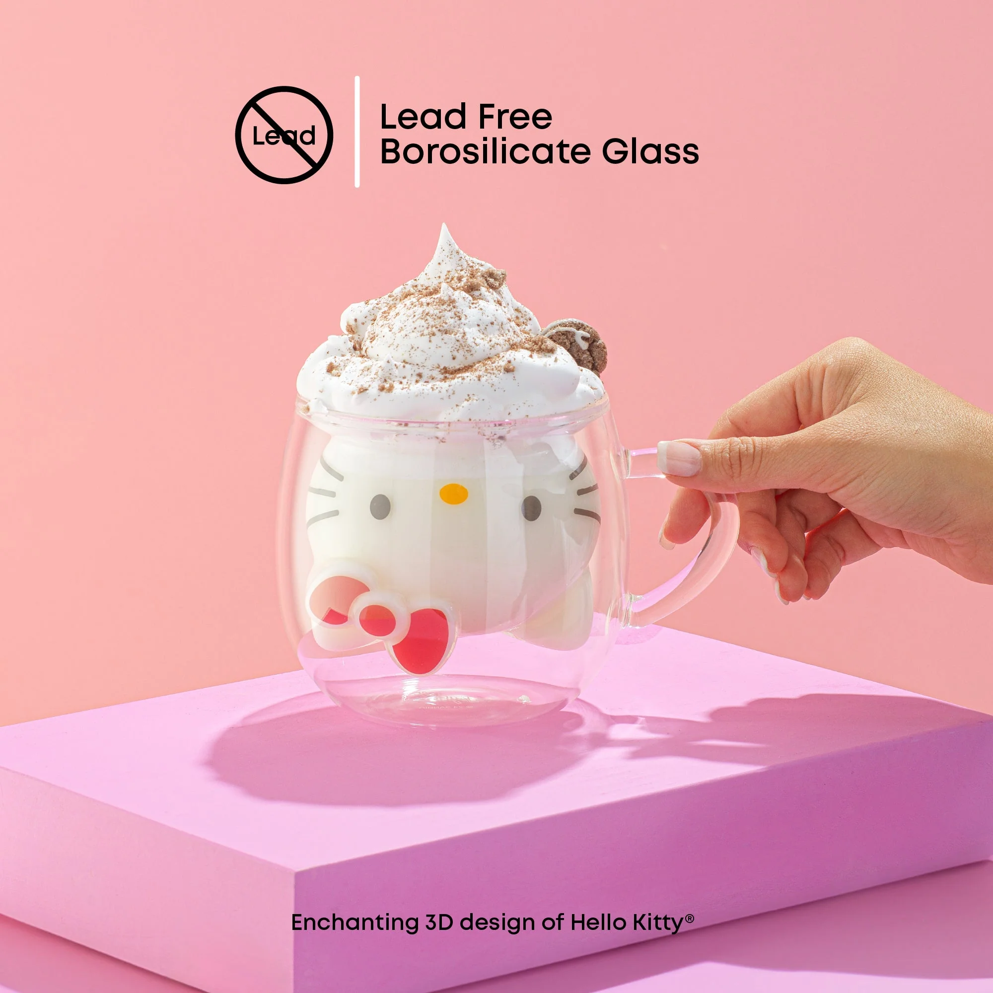 Hello Kitty 3D Double Wall Coffee Mug - Image 3