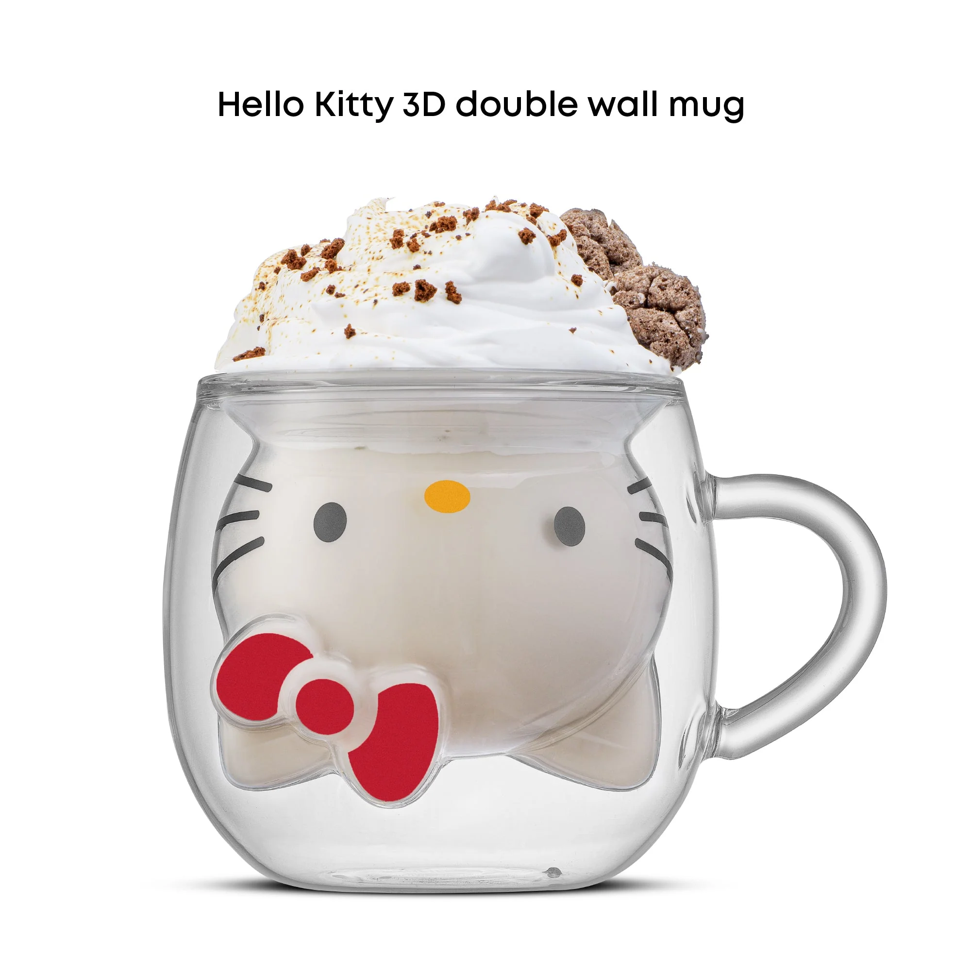 Hello Kitty 3D Double Wall Espresso Glass - Image 3