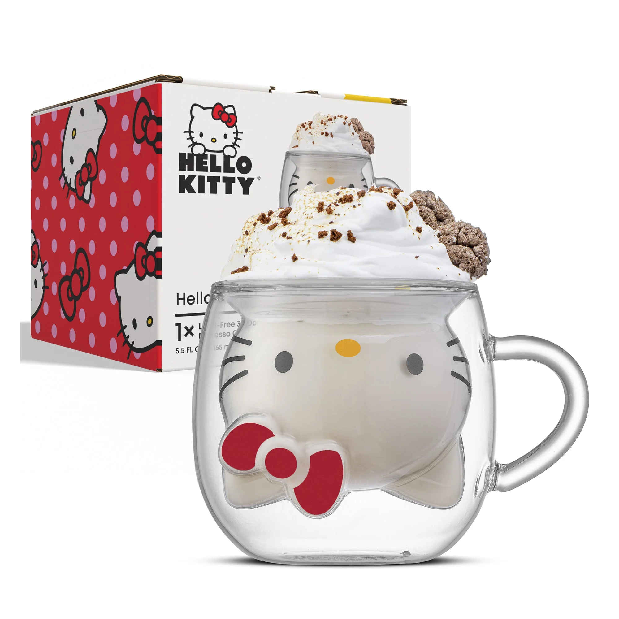Hello Kitty 3D Double Wall Espresso Glass - Image 8