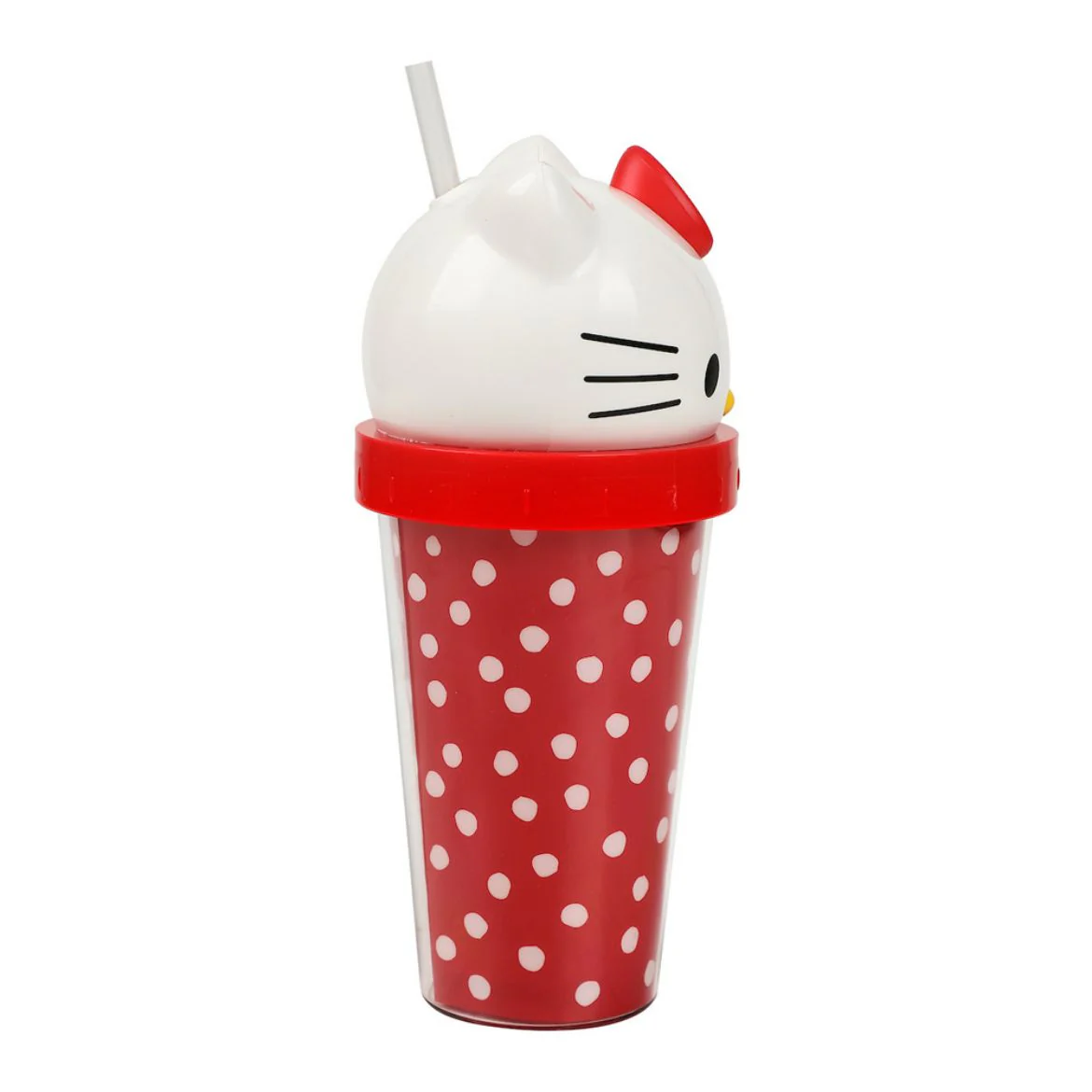 Hello Kitty 3D Face Travel Tumbler (Dots) - Image 7