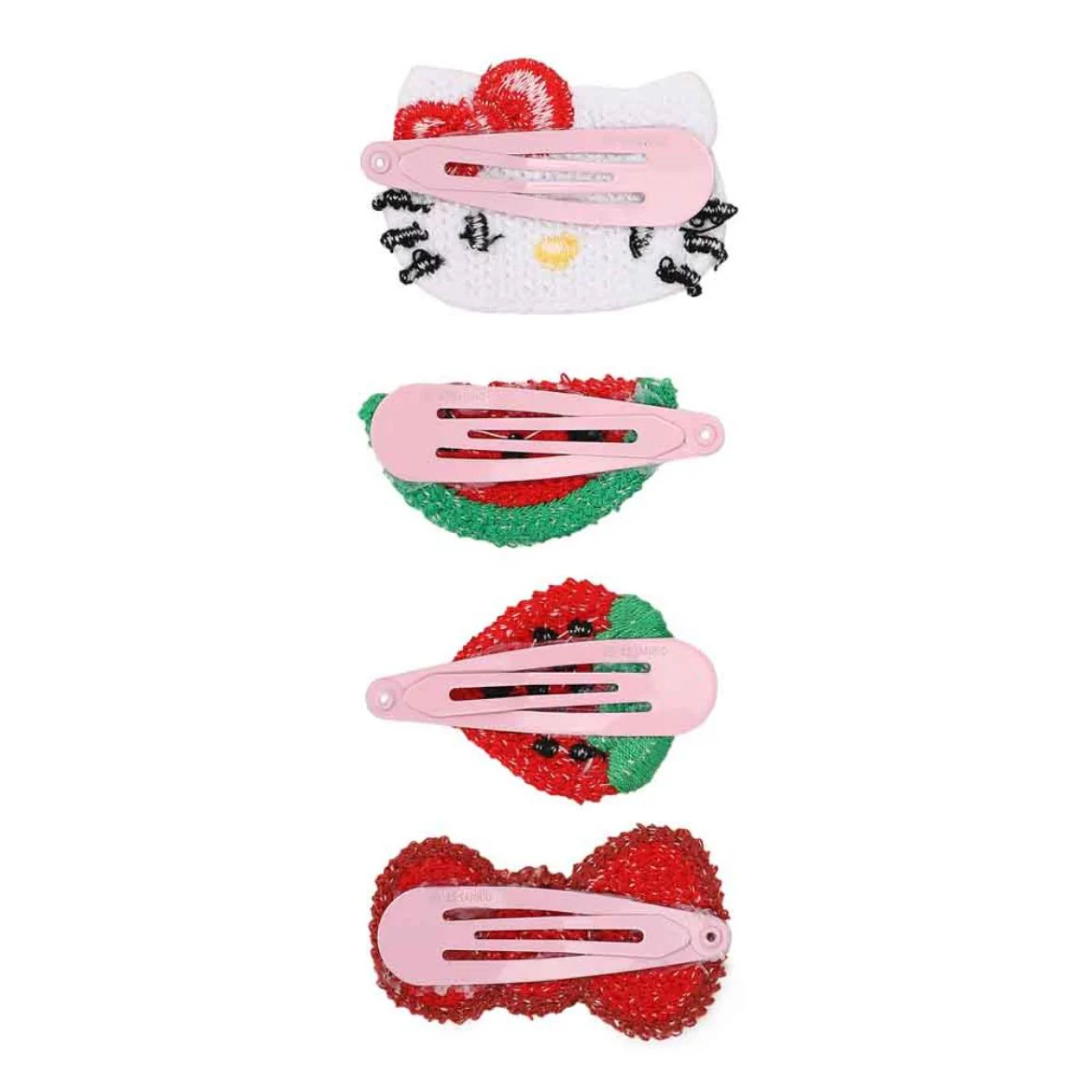 Hello Kitty 4-pc Crochet Hair Clip Set - Image 6