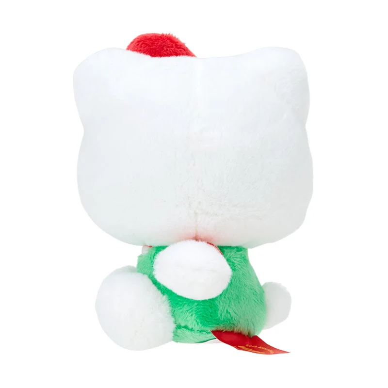 Hello Kitty 50th Anniv. Plush Mascot (Green Overalls) - Image 3