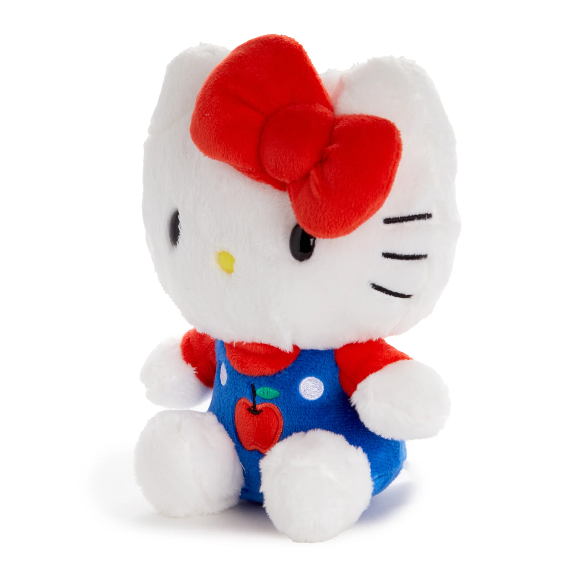 Hello Kitty 6" Blue Overalls Plush Mascot (Apples Series) - Image 3