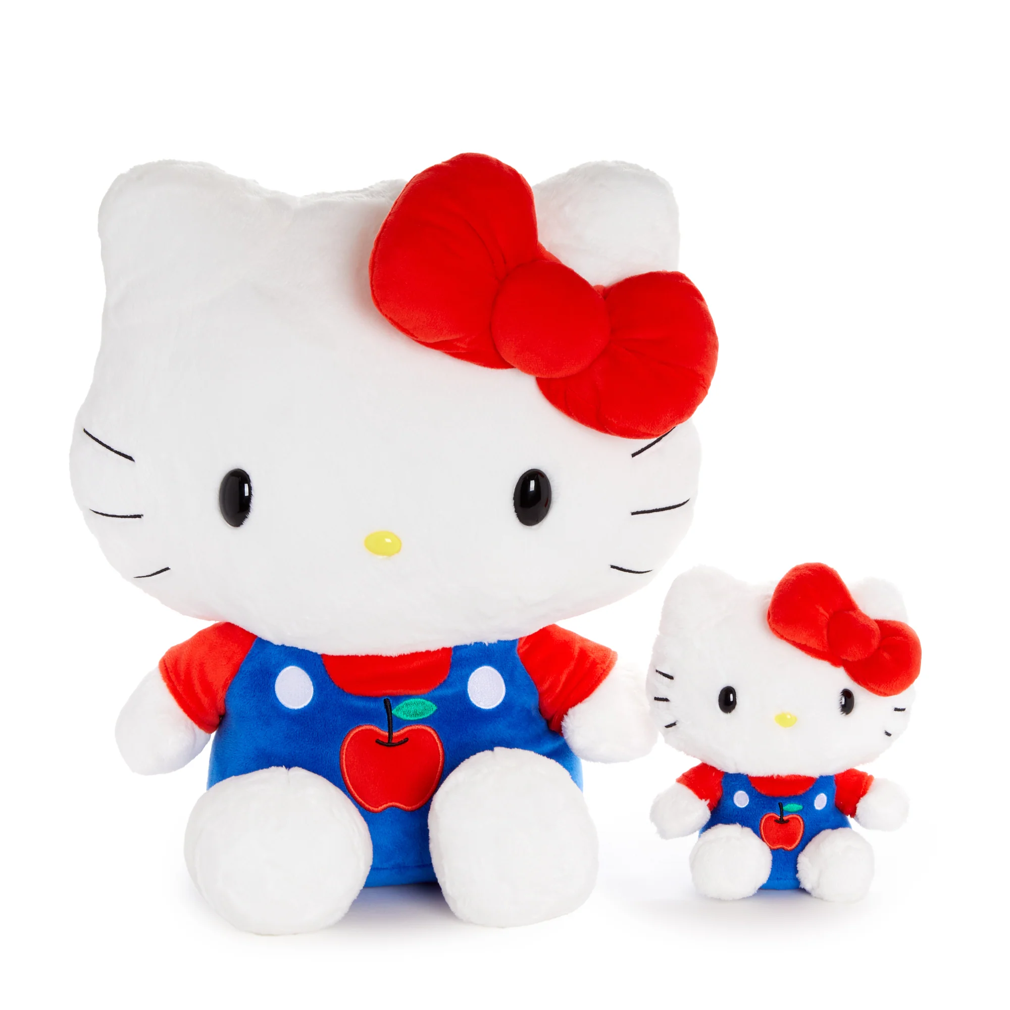 Hello Kitty 6" Blue Overalls Plush Mascot (Apples Series) - Image 6