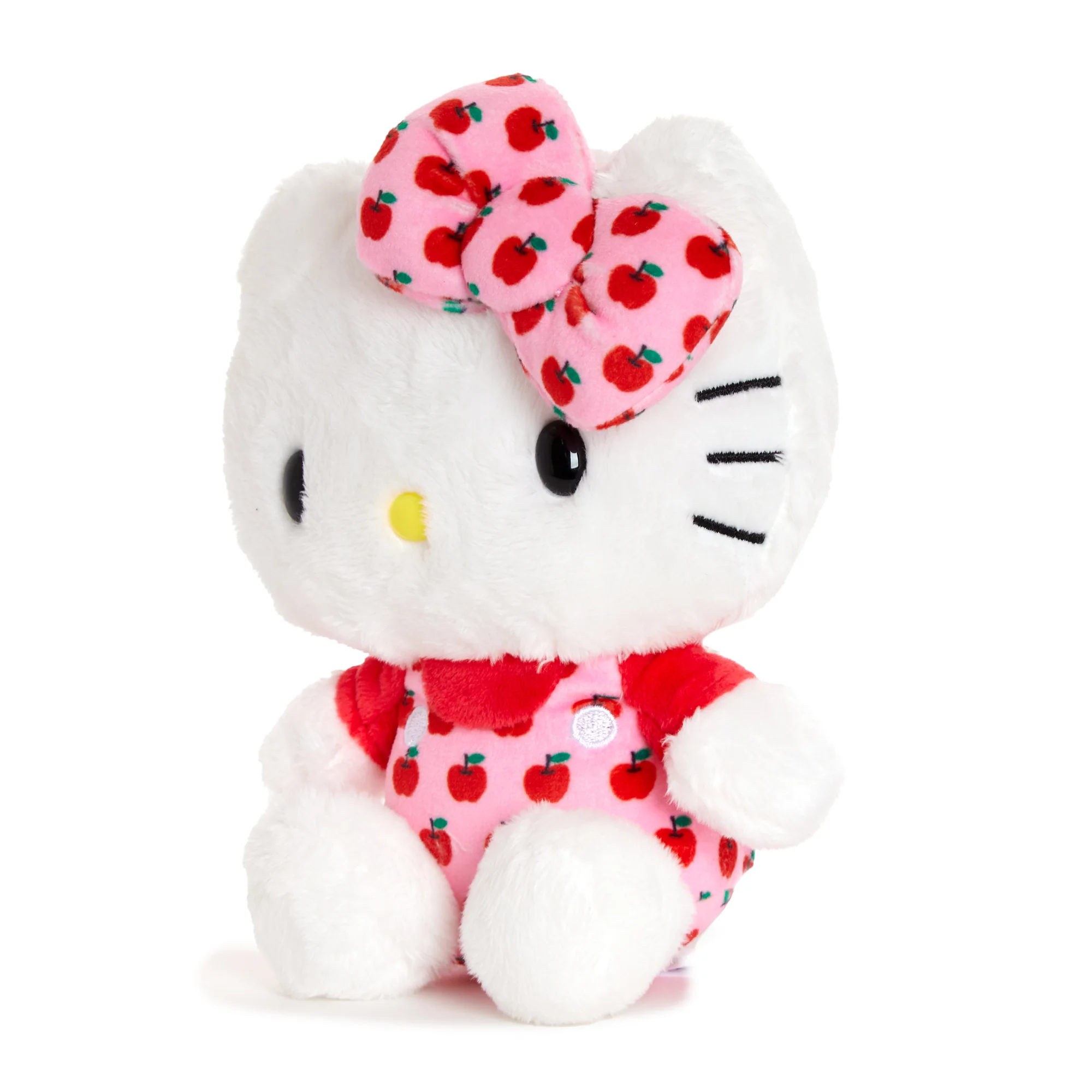 Hello Kitty 6" Pink Overalls Plush Mascot (Apples Series) - Image 2
