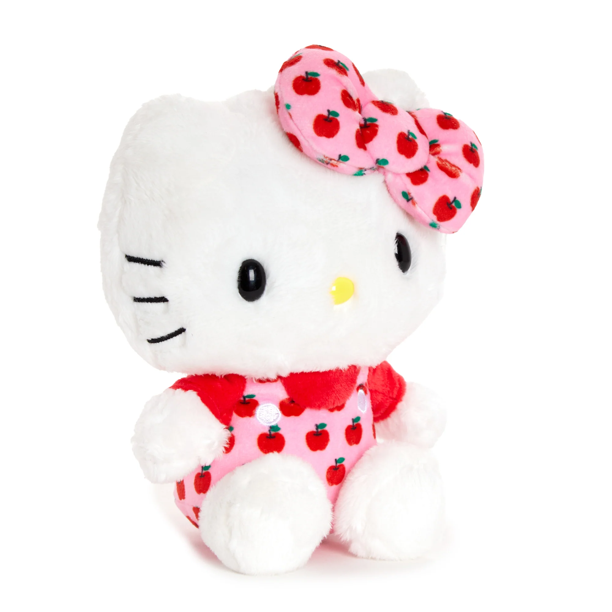 Hello Kitty 6" Pink Overalls Plush Mascot (Apples Series) - Image 3