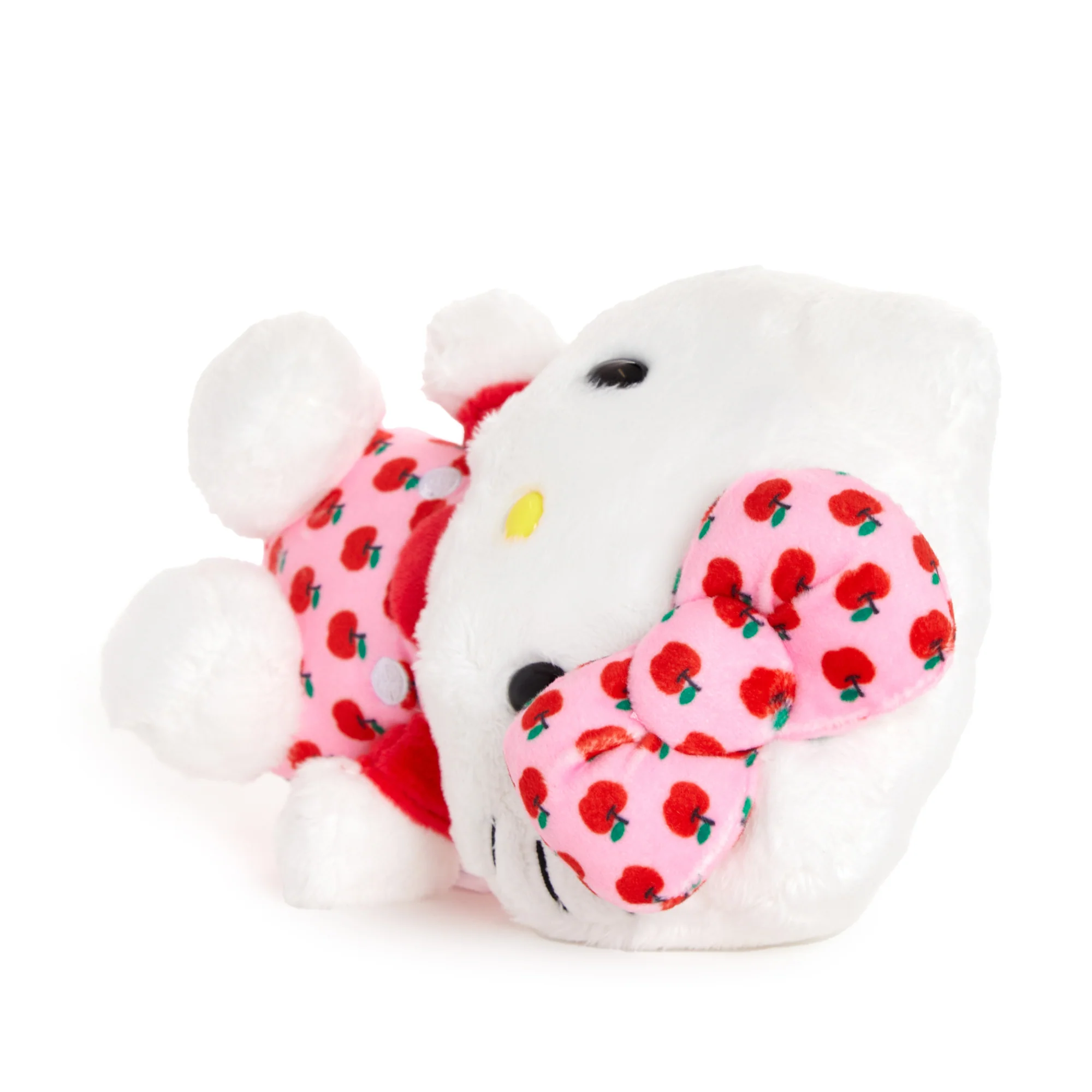 Hello Kitty 6" Pink Overalls Plush Mascot (Apples Series) - Image 5