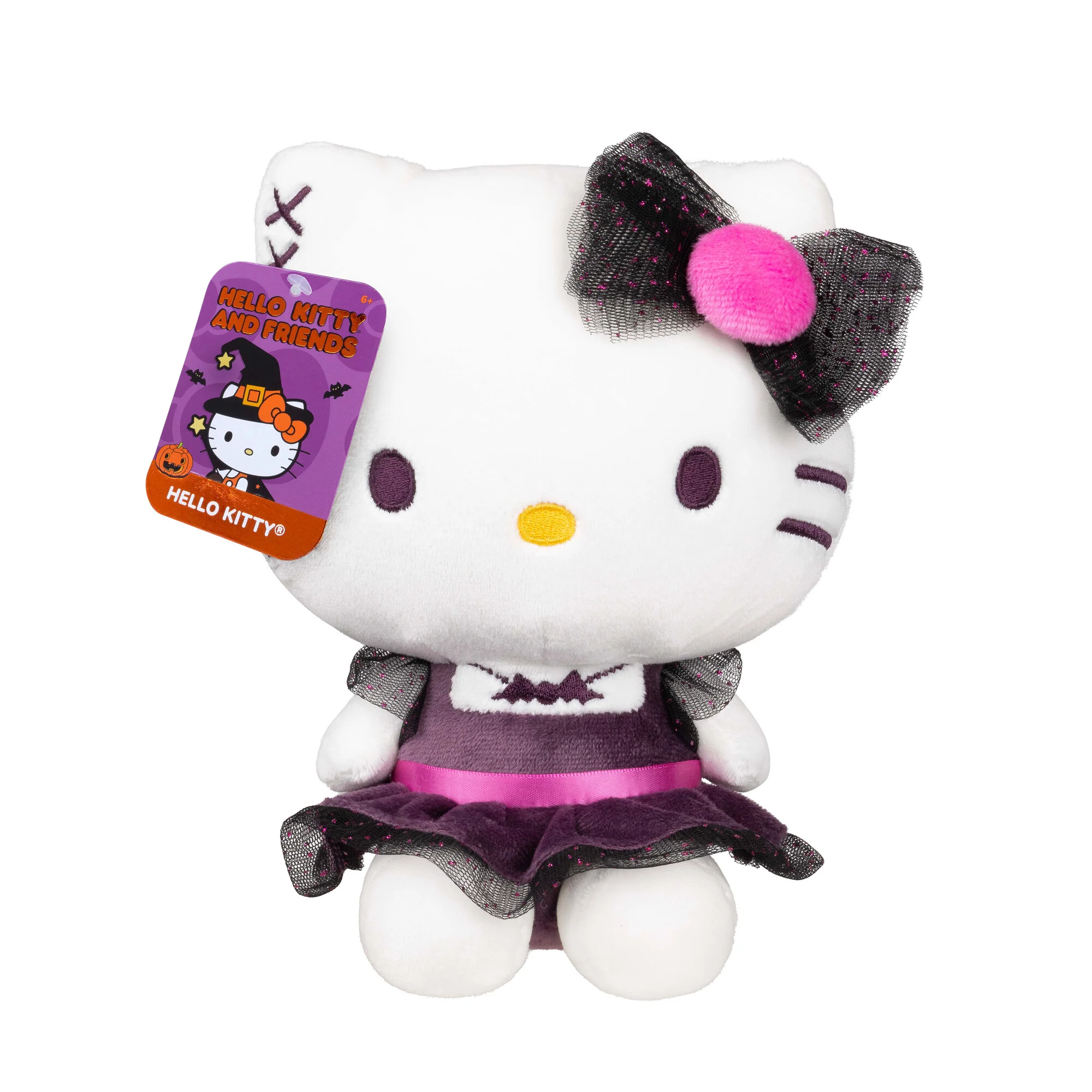 Hello Kitty 8" Halloween Plush (Black Dress) - Image 3