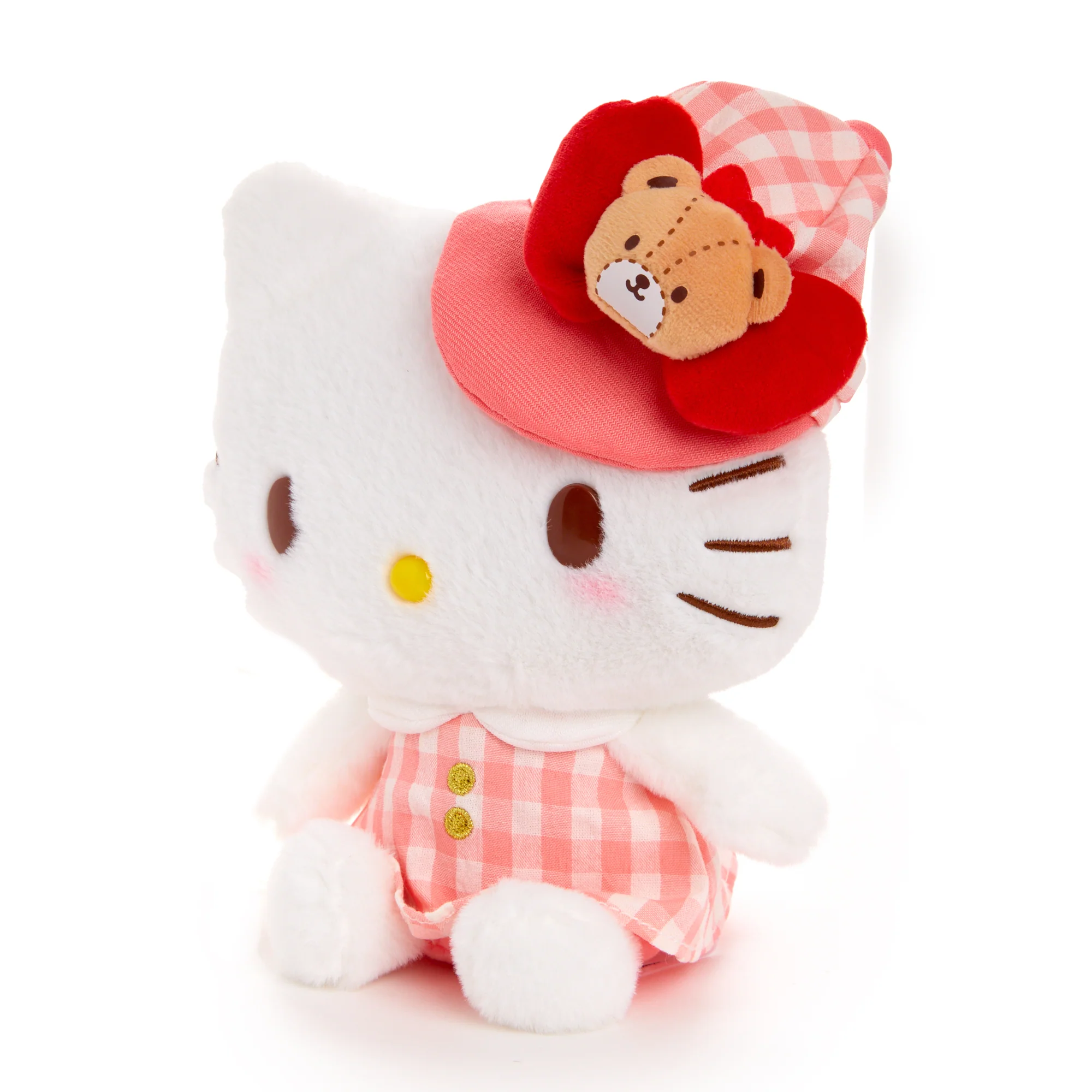 Hello Kitty 8" Plush (Gingham Cap Series) - Image 3