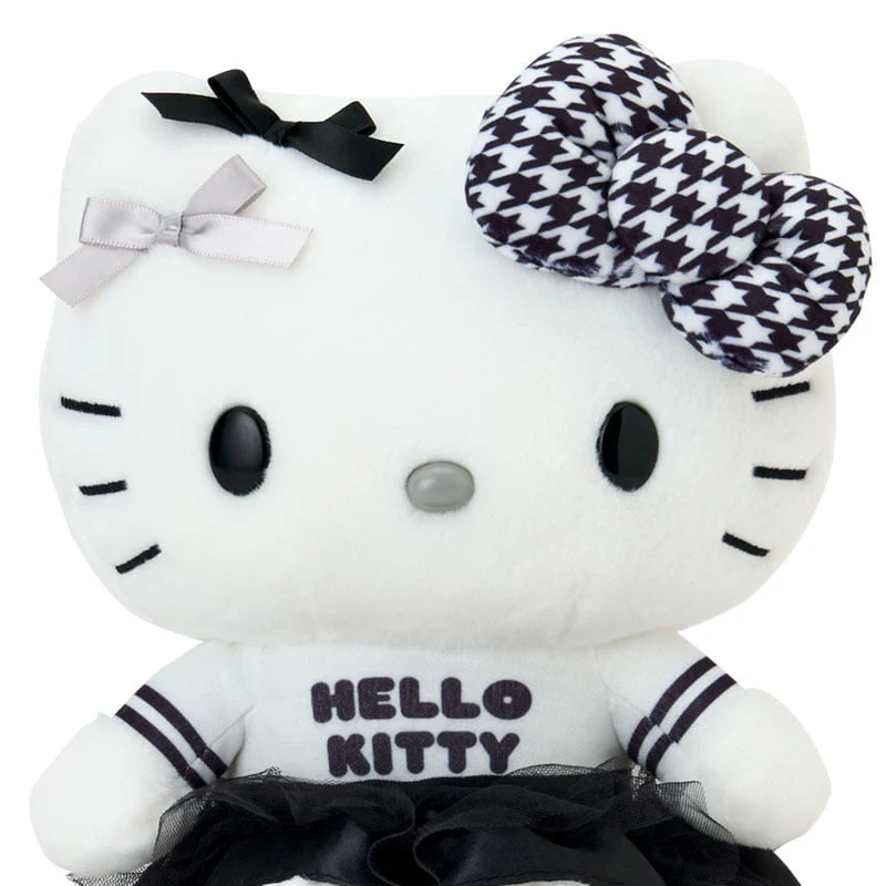 Hello Kitty 8" Plush (Silver Houndstooth Series) - Image 2
