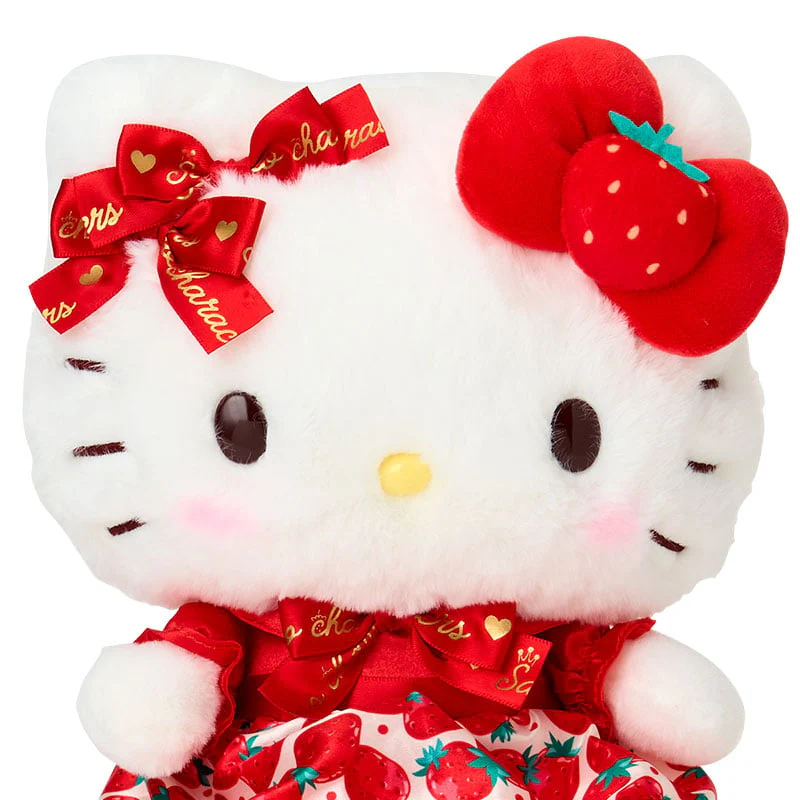 Hello Kitty 8" Plush (Strawberry News 50th Anniv. Series) - Image 5