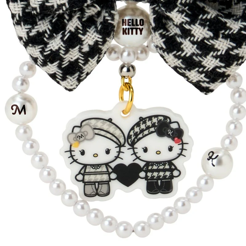 Hello Kitty Acrylic Keychain (Monochrome Birthday Twins Series) - Image 2