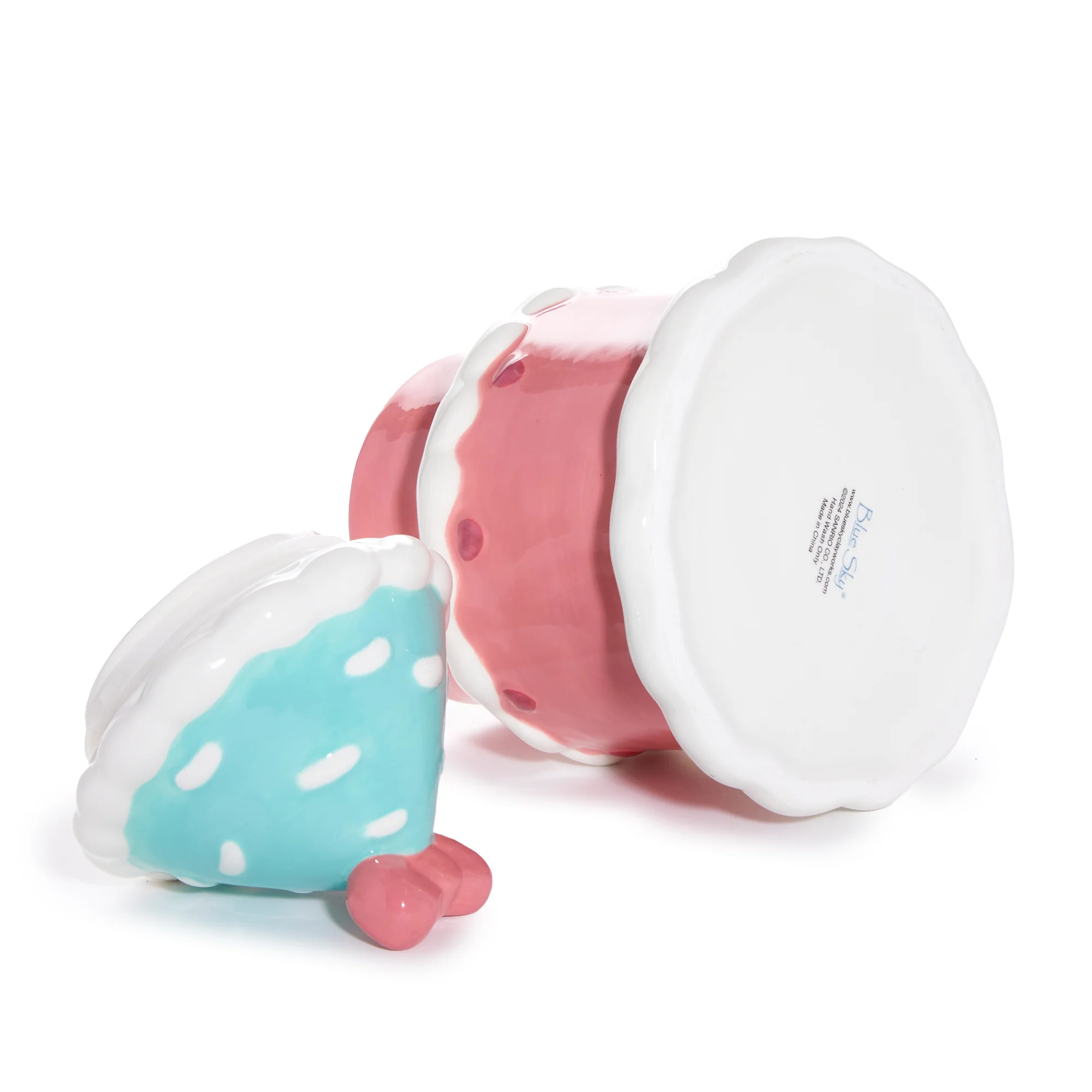 Hello Kitty and Cinnamoroll Ceramic Holiday Cottage Cookie Jar - Image 3