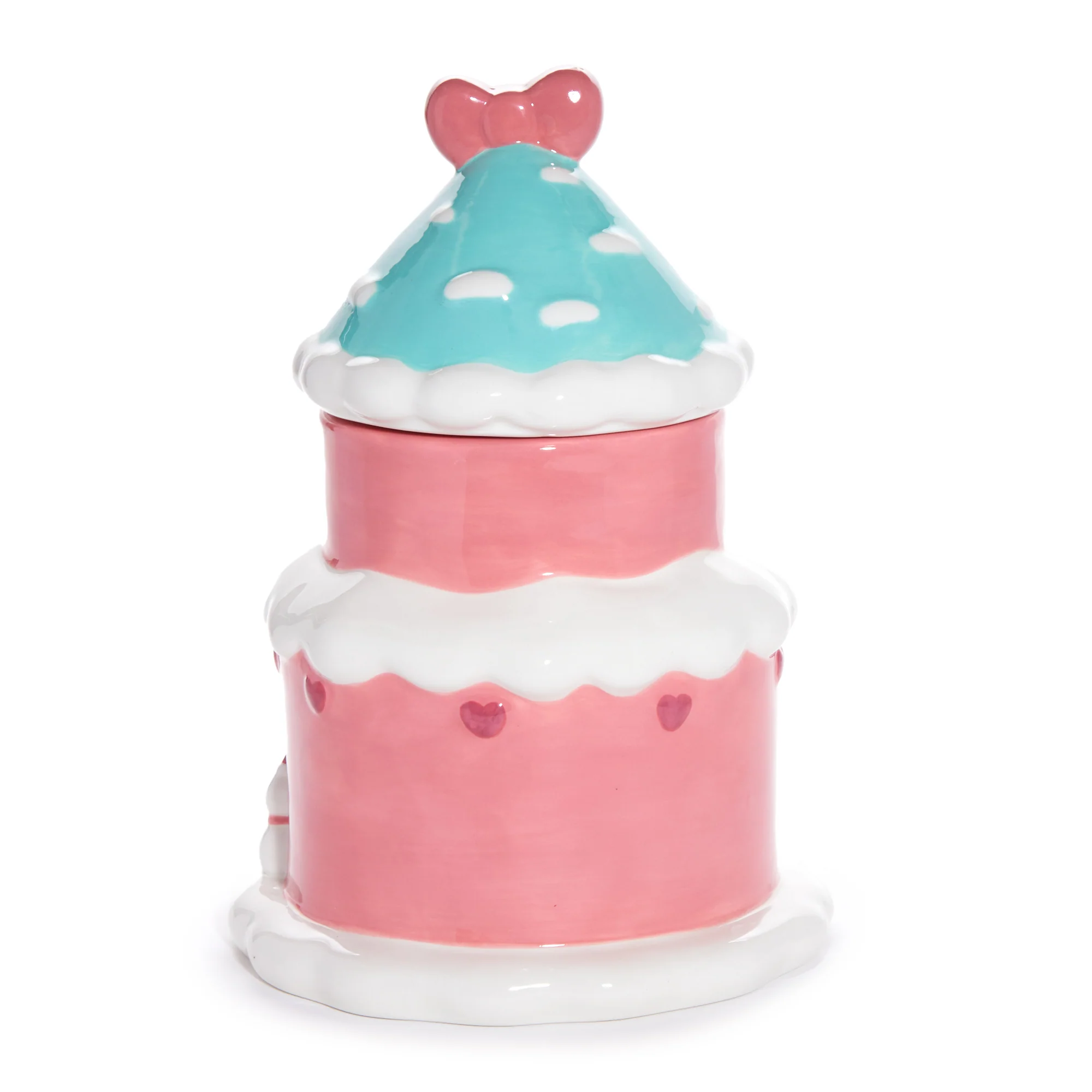 Hello Kitty and Cinnamoroll Ceramic Holiday Cottage Cookie Jar - Image 5