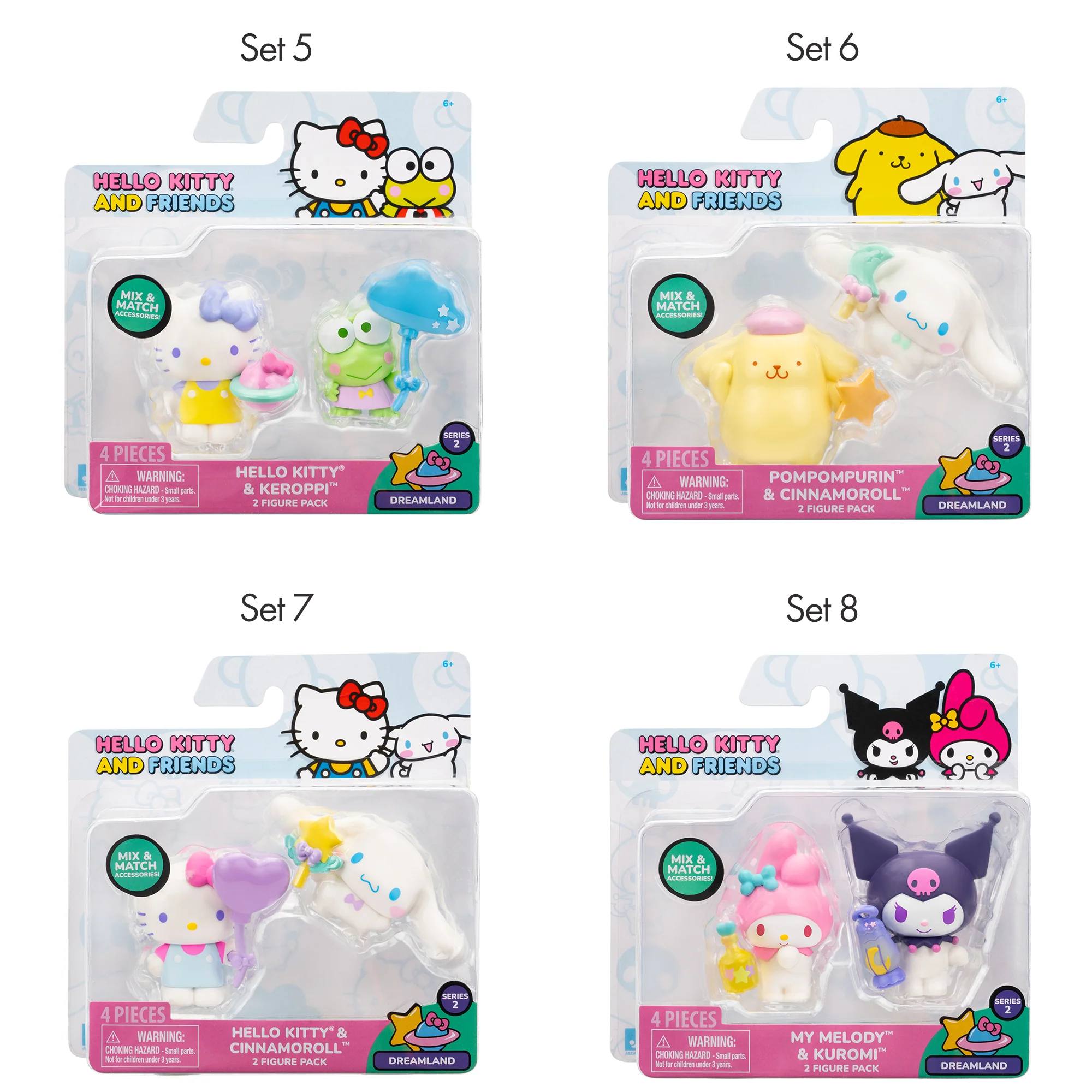 Hello Kitty and Friends 2-pc Figure Pack (Series 2: Dreamland) - Image 3