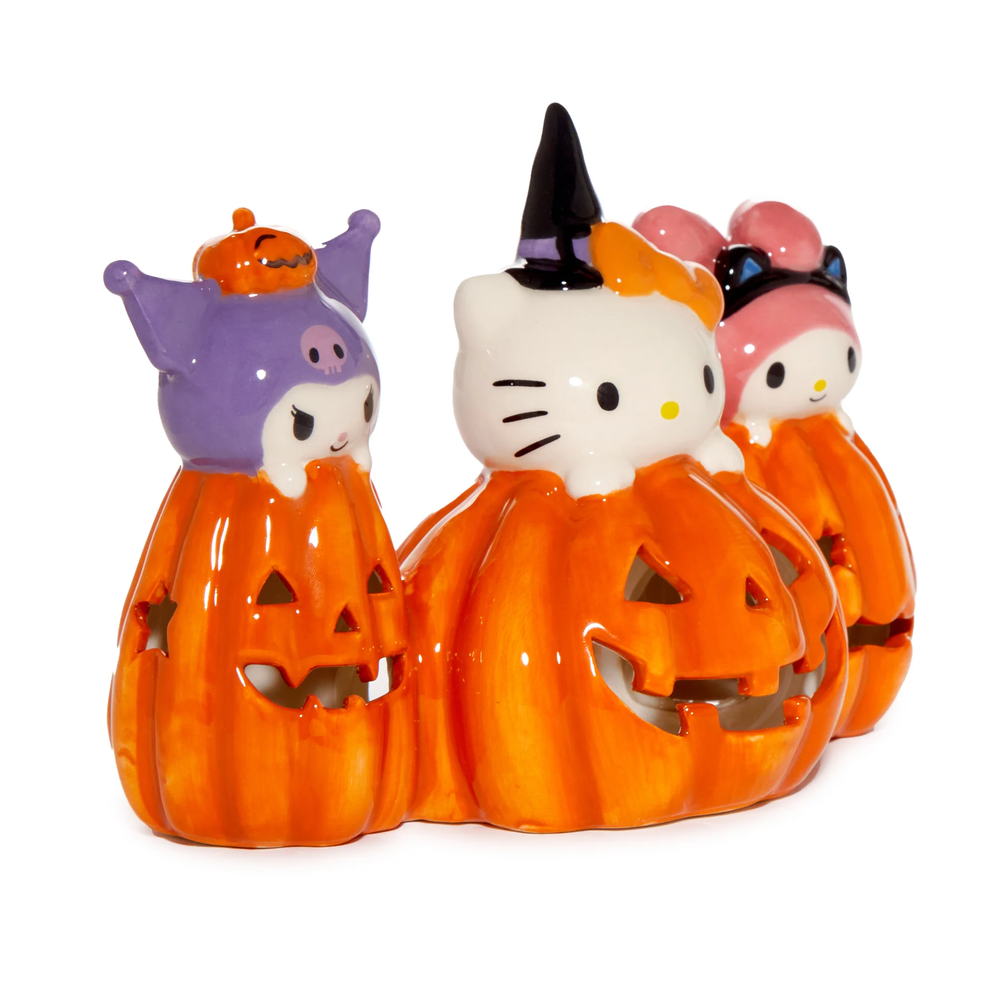 Hello Kitty and Friends Costume Pumpkin Ceramic Candle House - Image 3