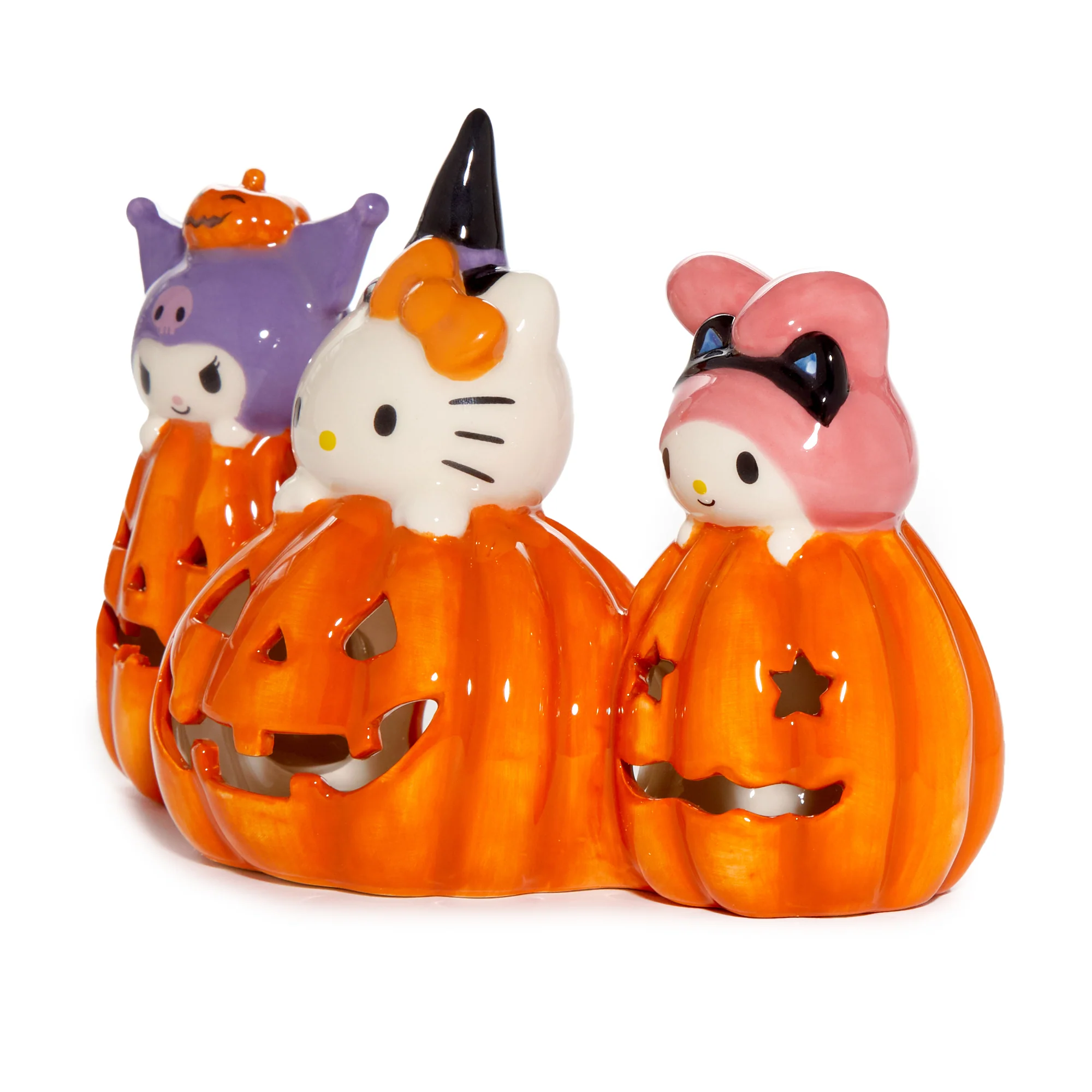 Hello Kitty and Friends Costume Pumpkin Ceramic Candle House - Image 4