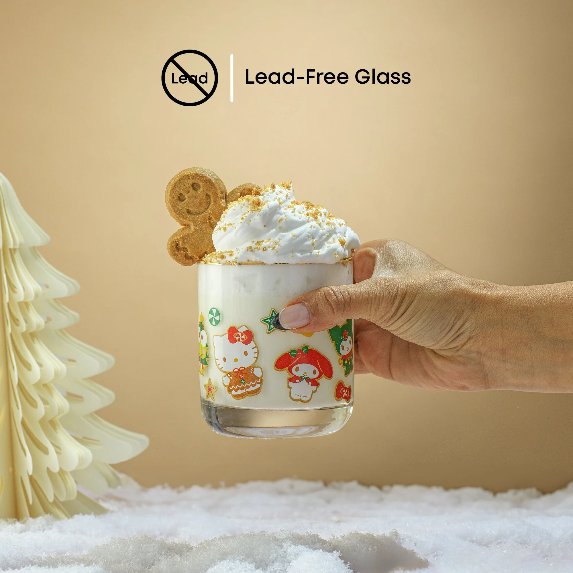 Hello Kitty and Friends Gingerbread Pals Short Glasses - Image 3