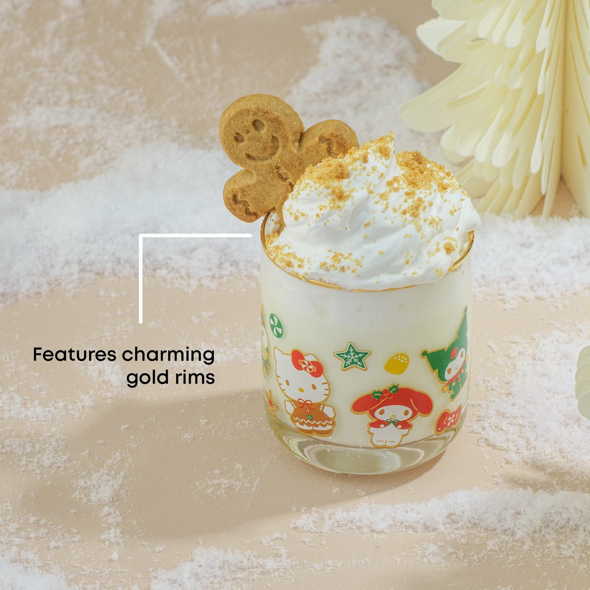 Hello Kitty and Friends Gingerbread Pals Short Glasses - Image 4