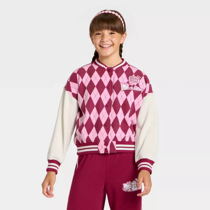 Hello Kitty and Friends Girls Better Together Varsity Jacket - Image 3
