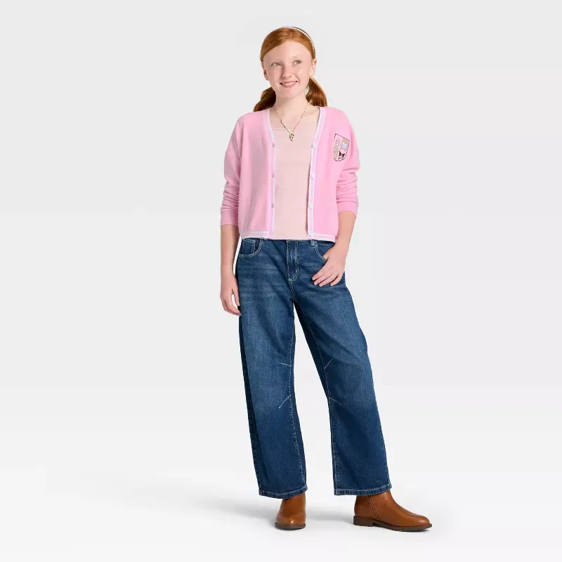 Hello Kitty and Friends Girls Chenille Patch Fleece Cardigan - Image 4