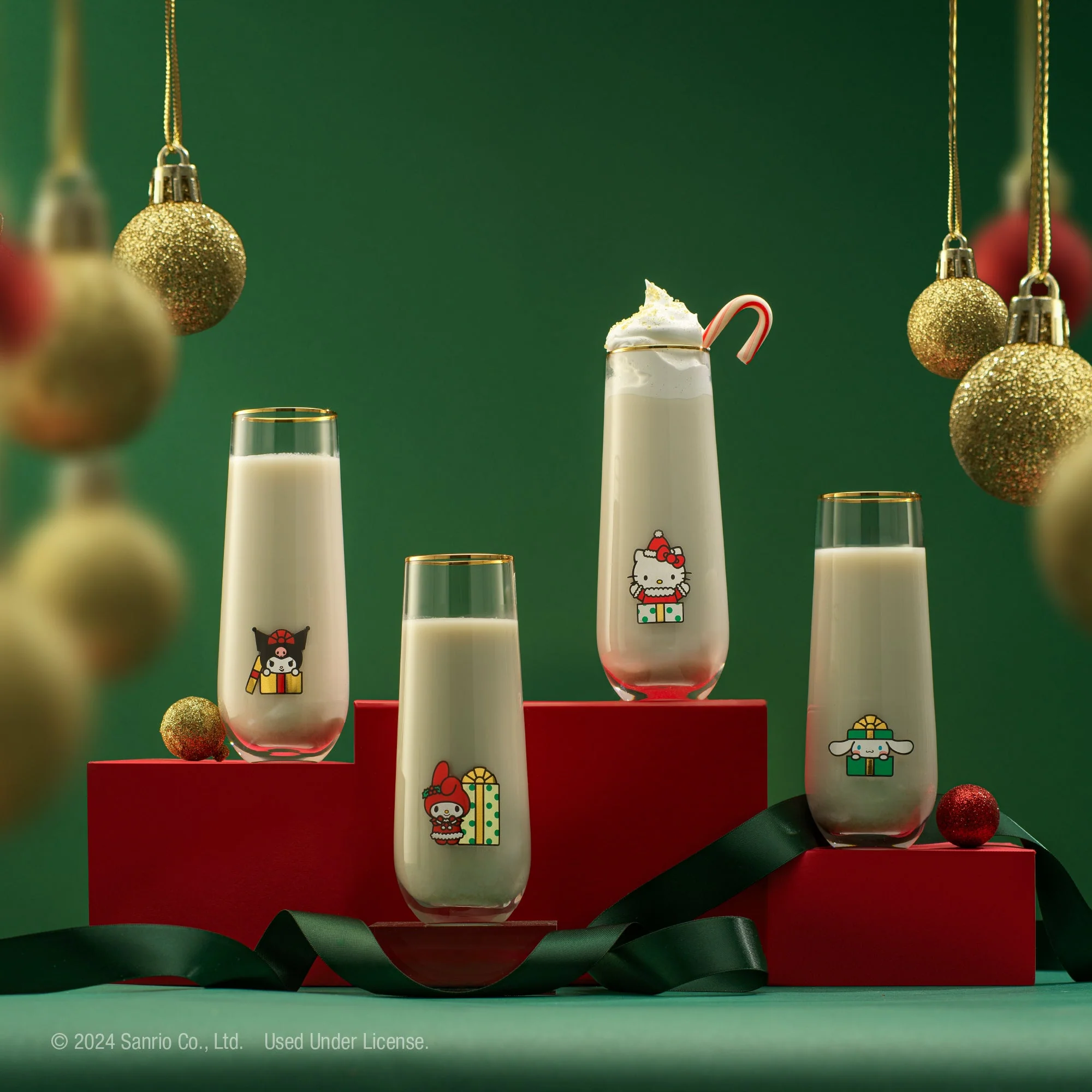 Hello Kitty and Friends Holiday Stemless Flutes - Image 2