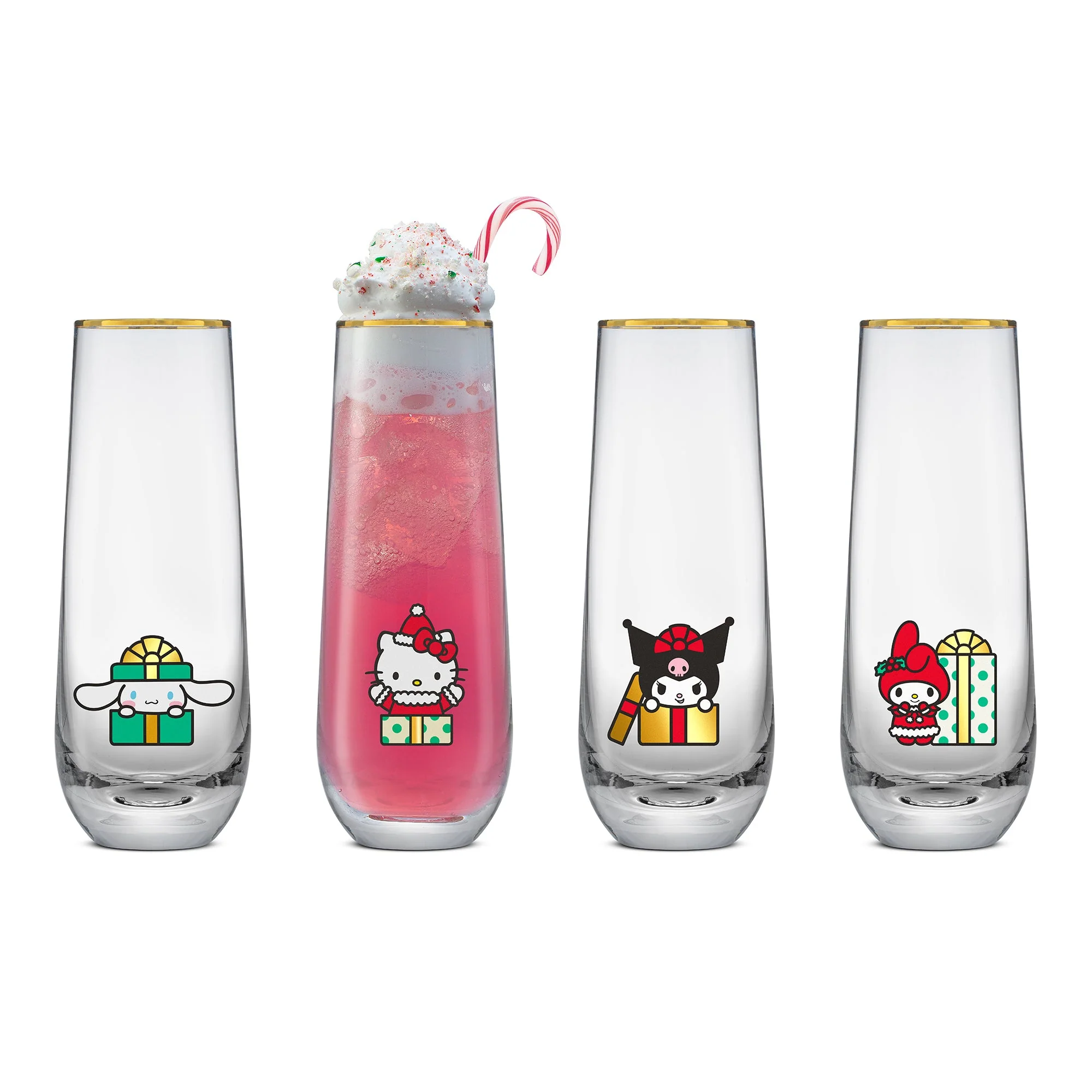 Hello Kitty and Friends Holiday Stemless Flutes - Image 8