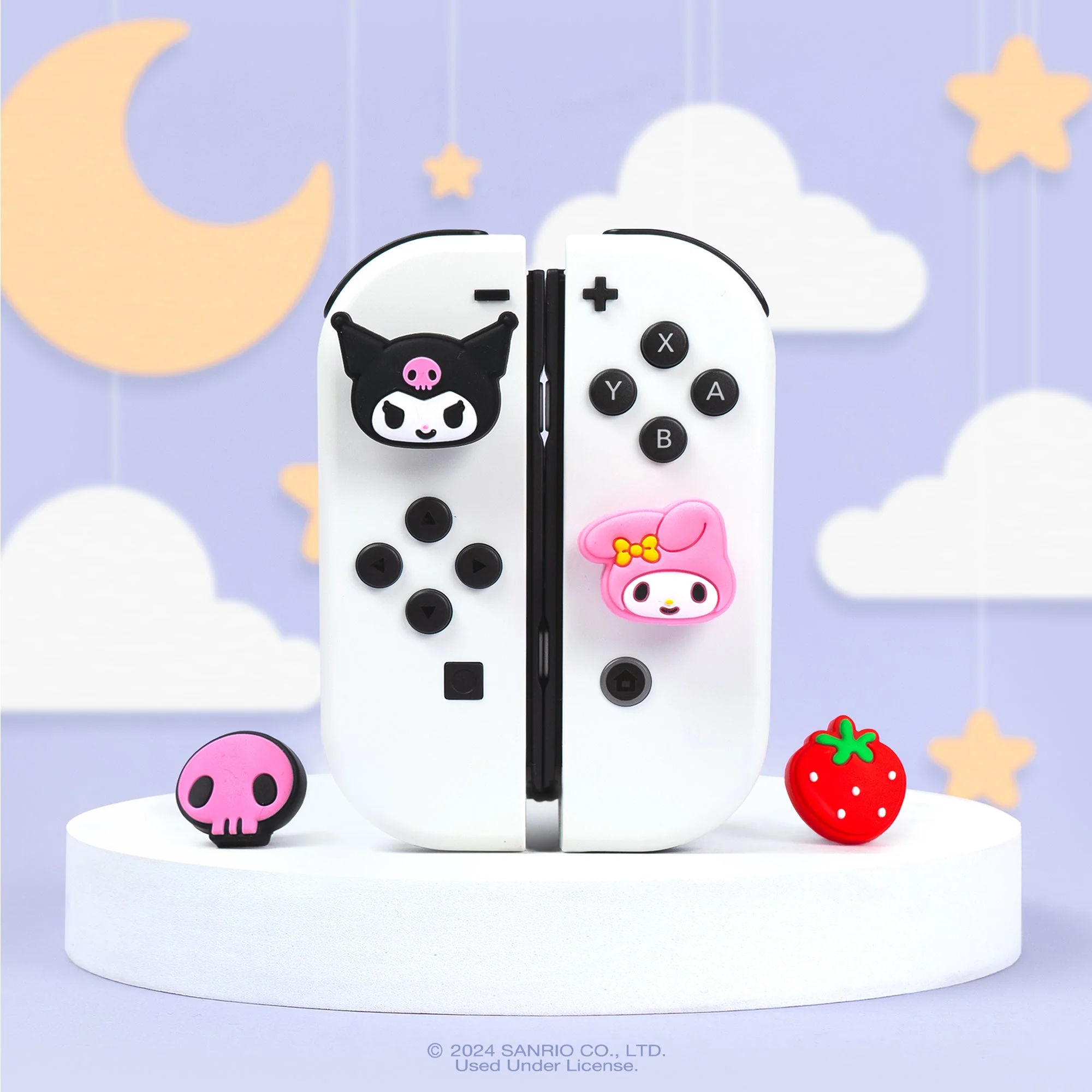 Hello Kitty and Friends Nintendo Switch Grip Caps (Kuromi + My Melody) - Image 2