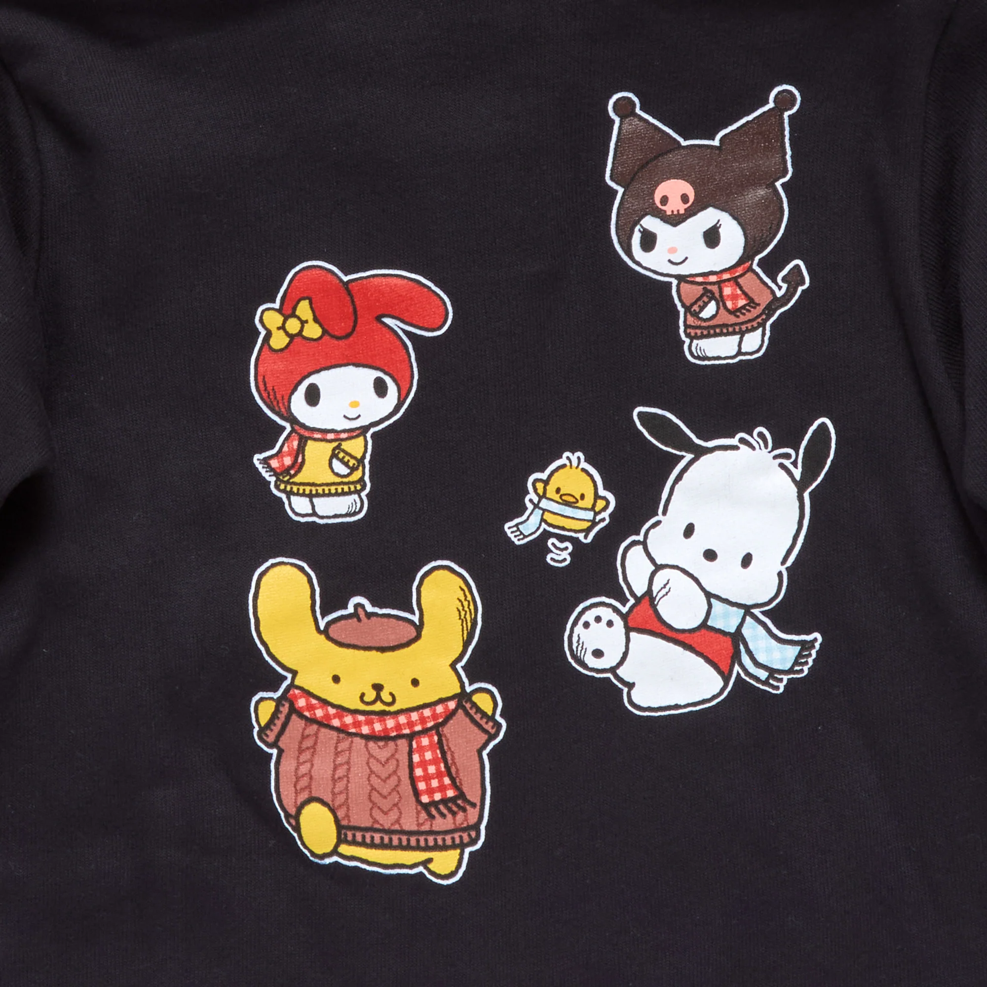 Hello Kitty and Friends Toddler Scarf Zip Hoodie (Black) - Image 3