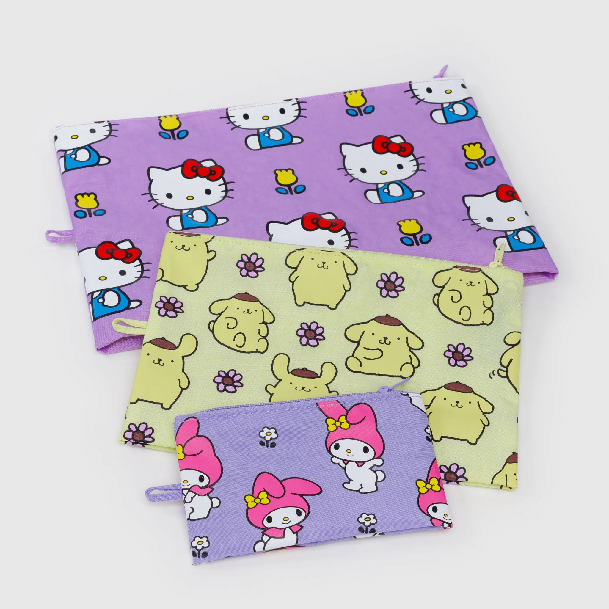 Hello Kitty and Friends x Baggu Go Pouch Set (Fruits + Florals) - Image 3