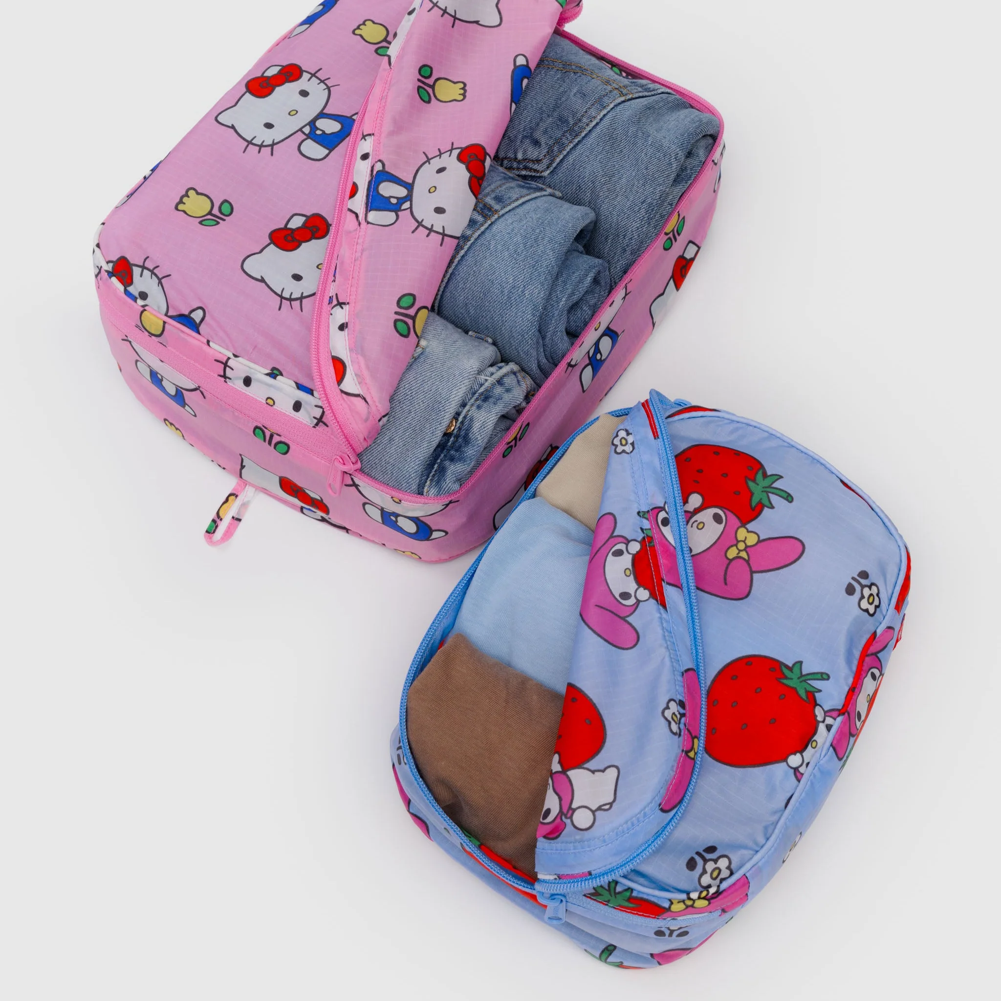 Hello Kitty and Friends x Baggu Packing Cube Set (Fruits + Florals) - Image 2
