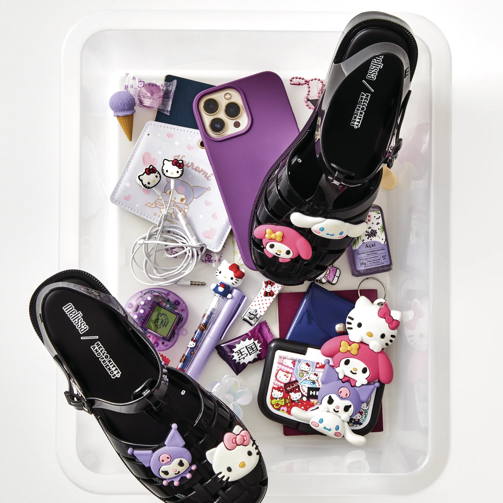 Hello Kitty and Friends x Melissa Possession Jelly Sandal (Black) - Image 2