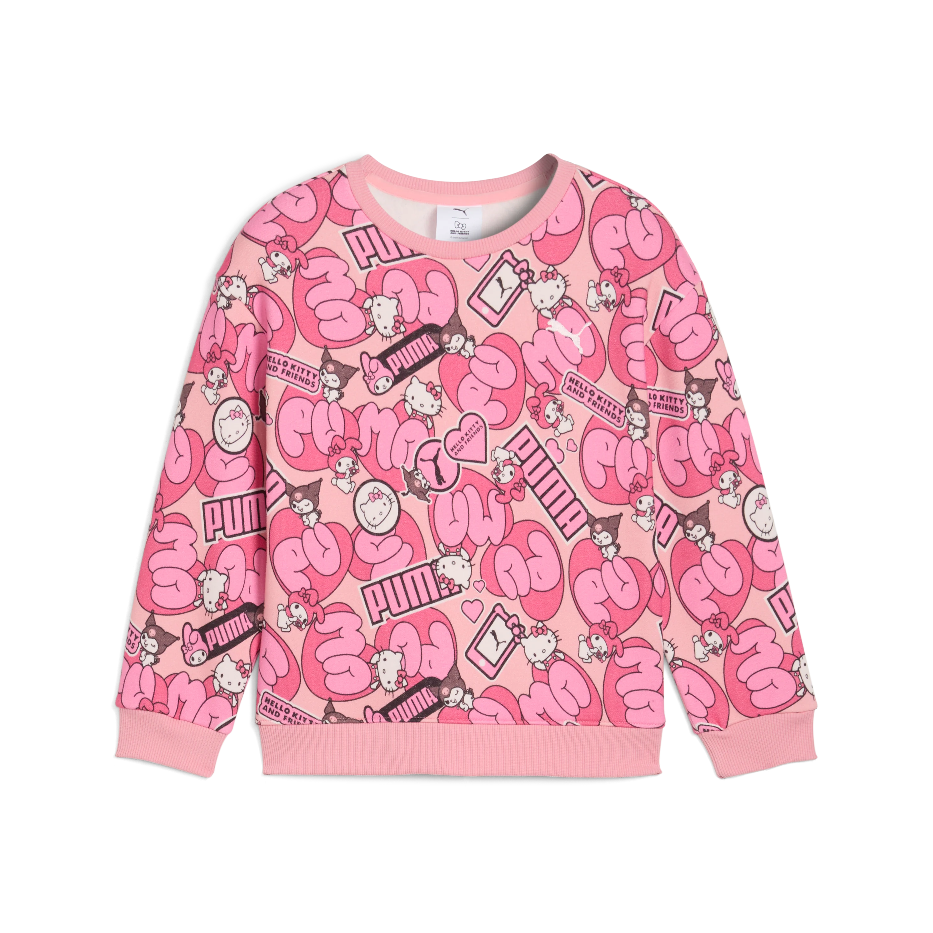 Hello Kitty and Friends x PUMA Kids Relaxed All-over Print Crewneck (Pinkscape) - Image 5