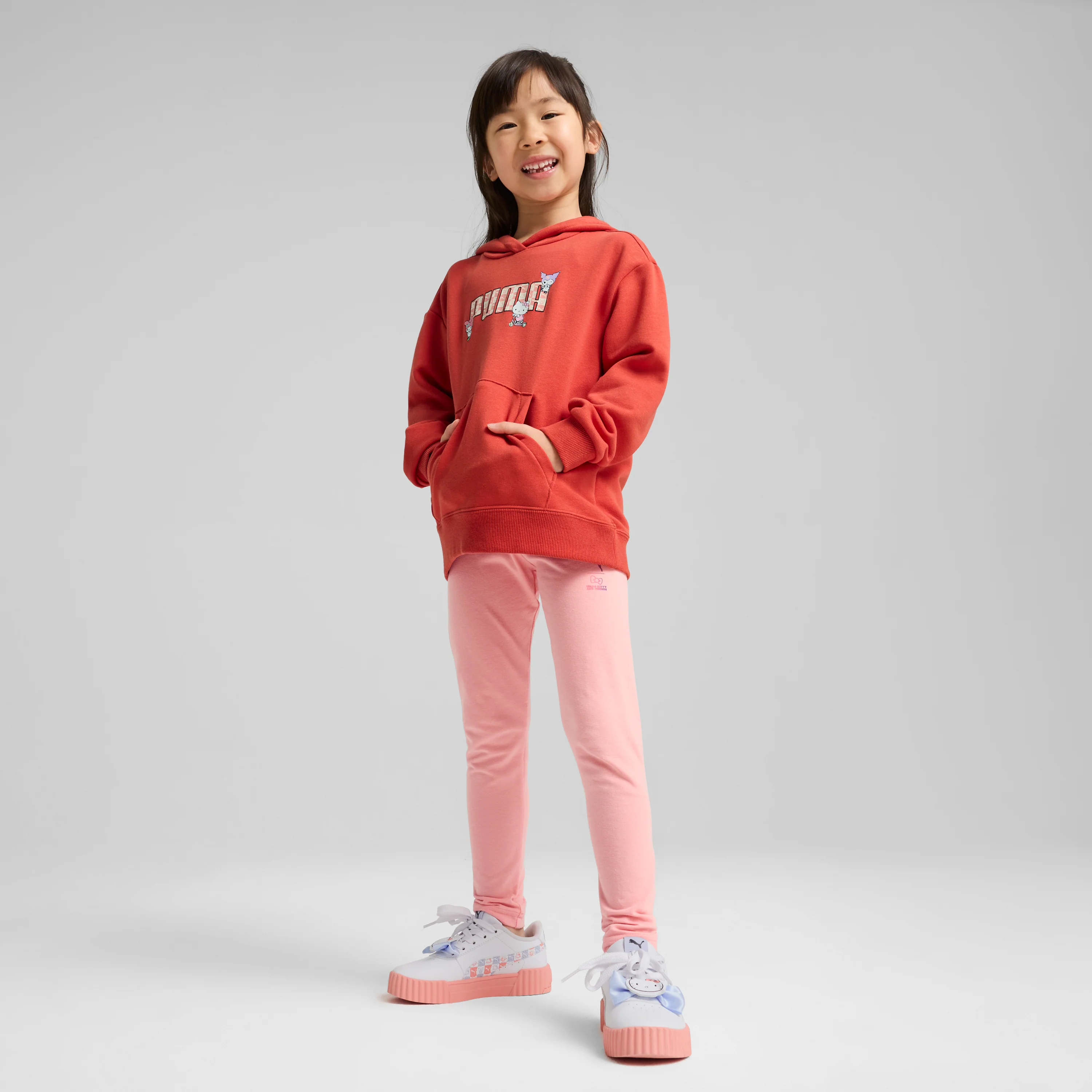 Hello Kitty and Friends x PUMA Kids Relaxed Hoodie (Red Fire) - Image 3