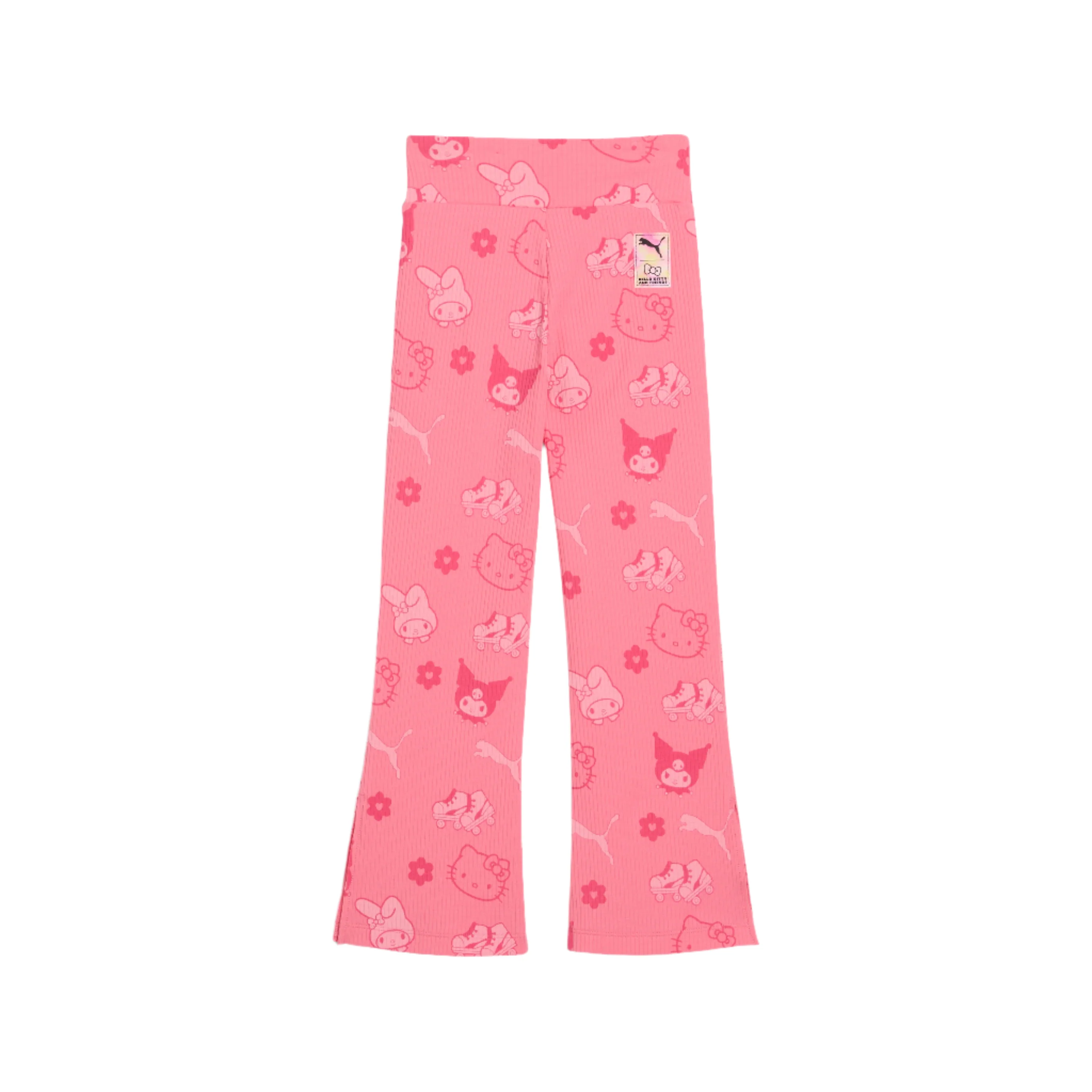 Hello Kitty and Friends x PUMA Kids Ribbed Flared Leggings (Magic Rose) - Image 5
