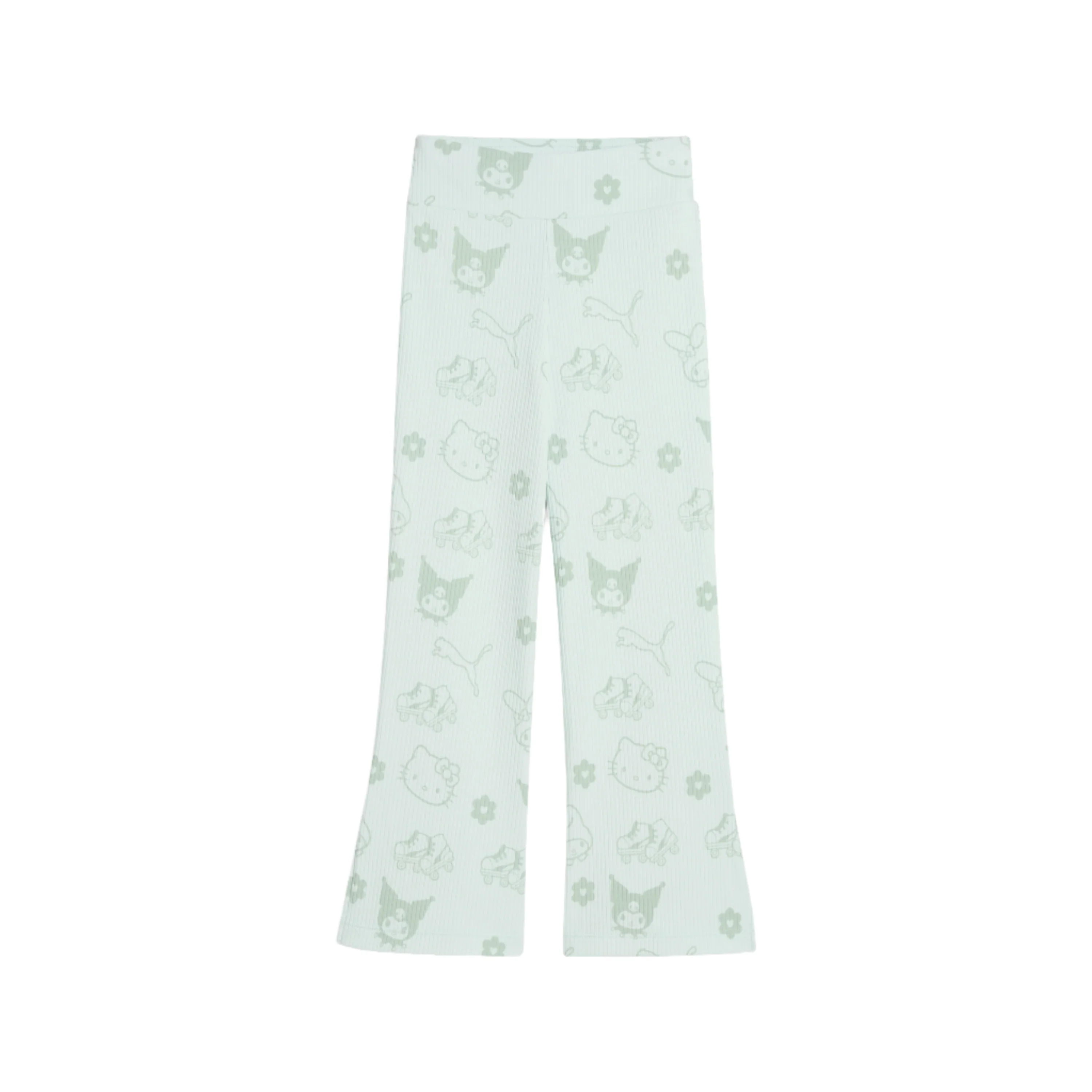 Hello Kitty and Friends x PUMA Kids Ribbed Flared Leggings (Peaceful Blue) - Image 4