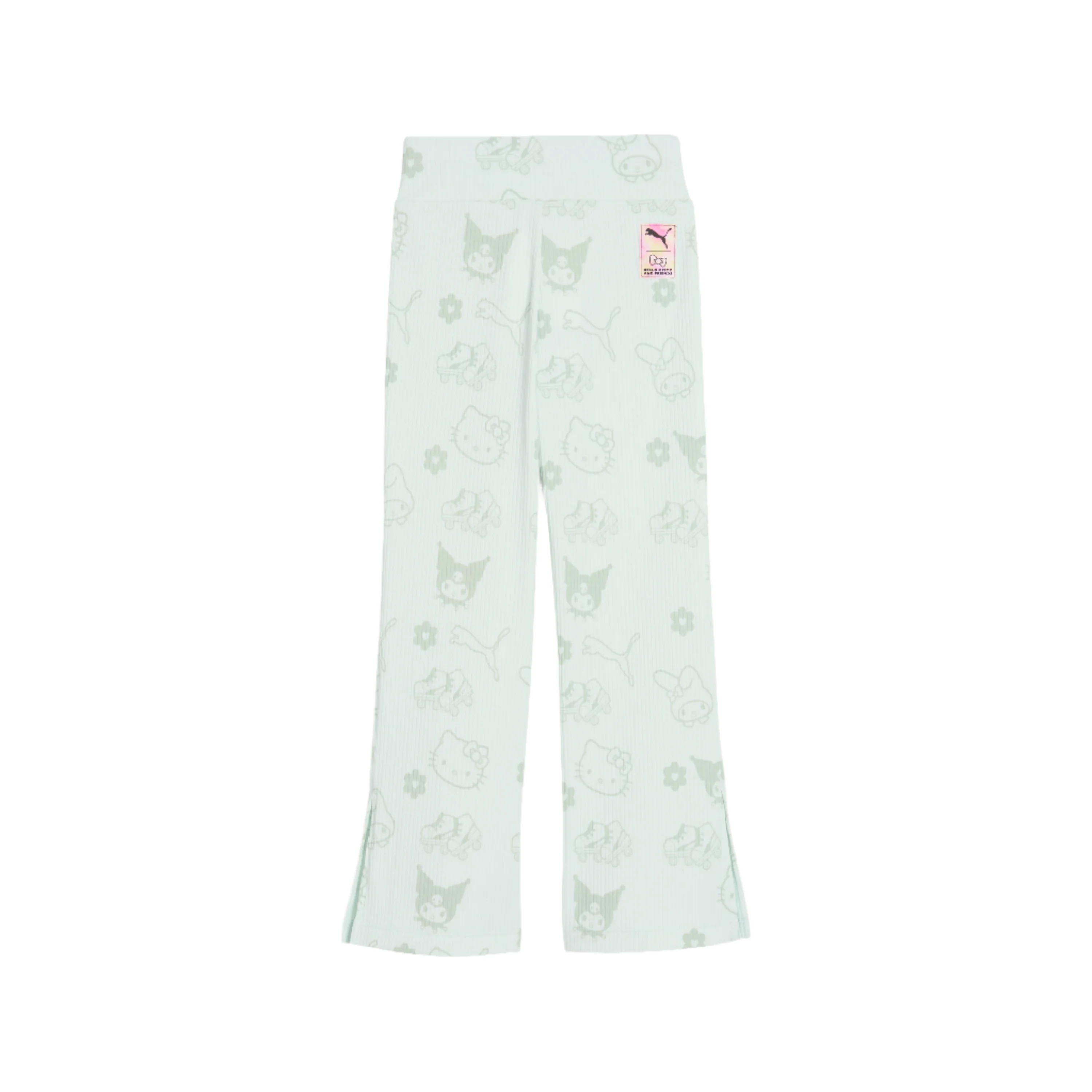 Hello Kitty and Friends x PUMA Kids Ribbed Flared Leggings (Peaceful Blue) - Image 5