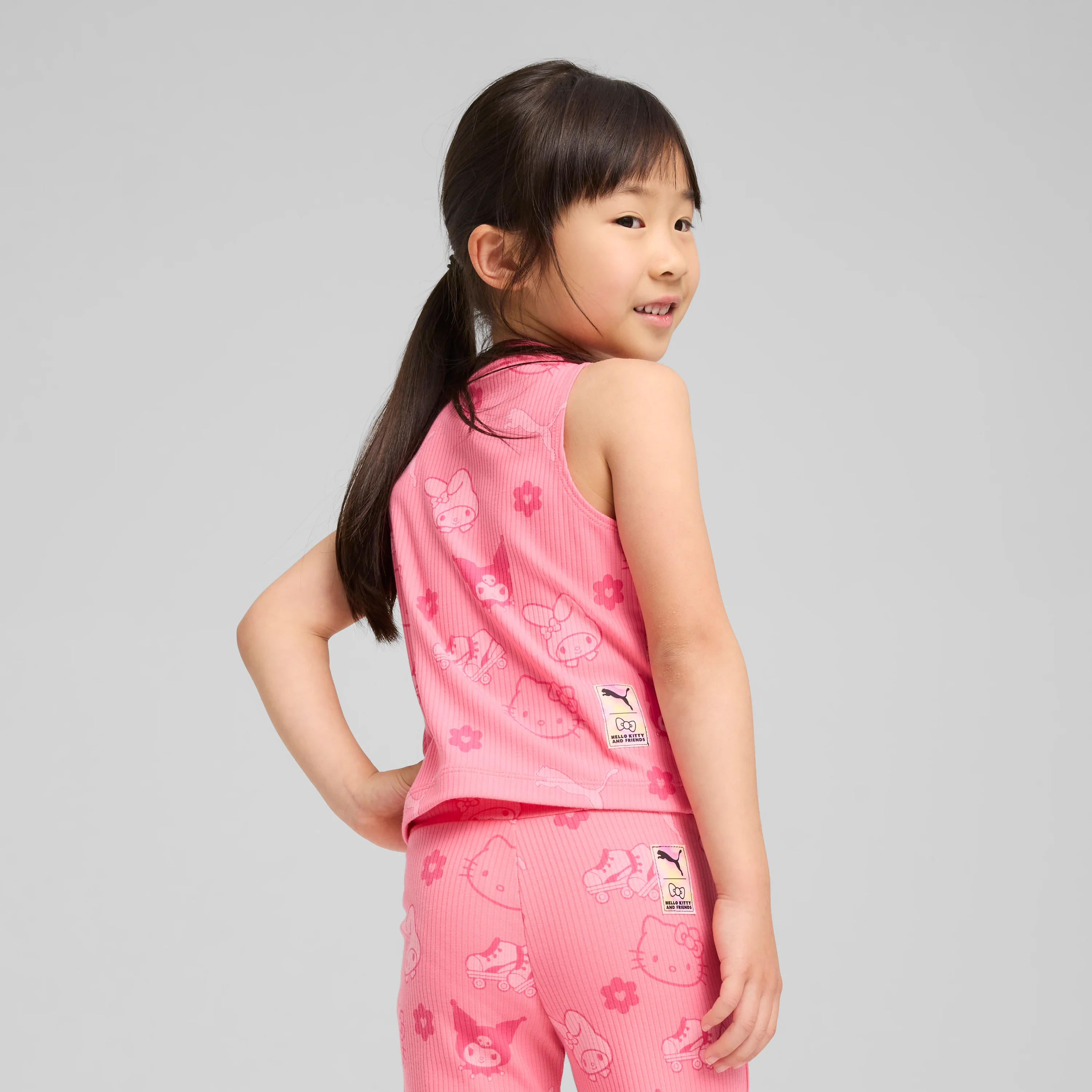 Hello Kitty and Friends x PUMA Kids Ribbed Tank Top (Magic Rose) - Image 2