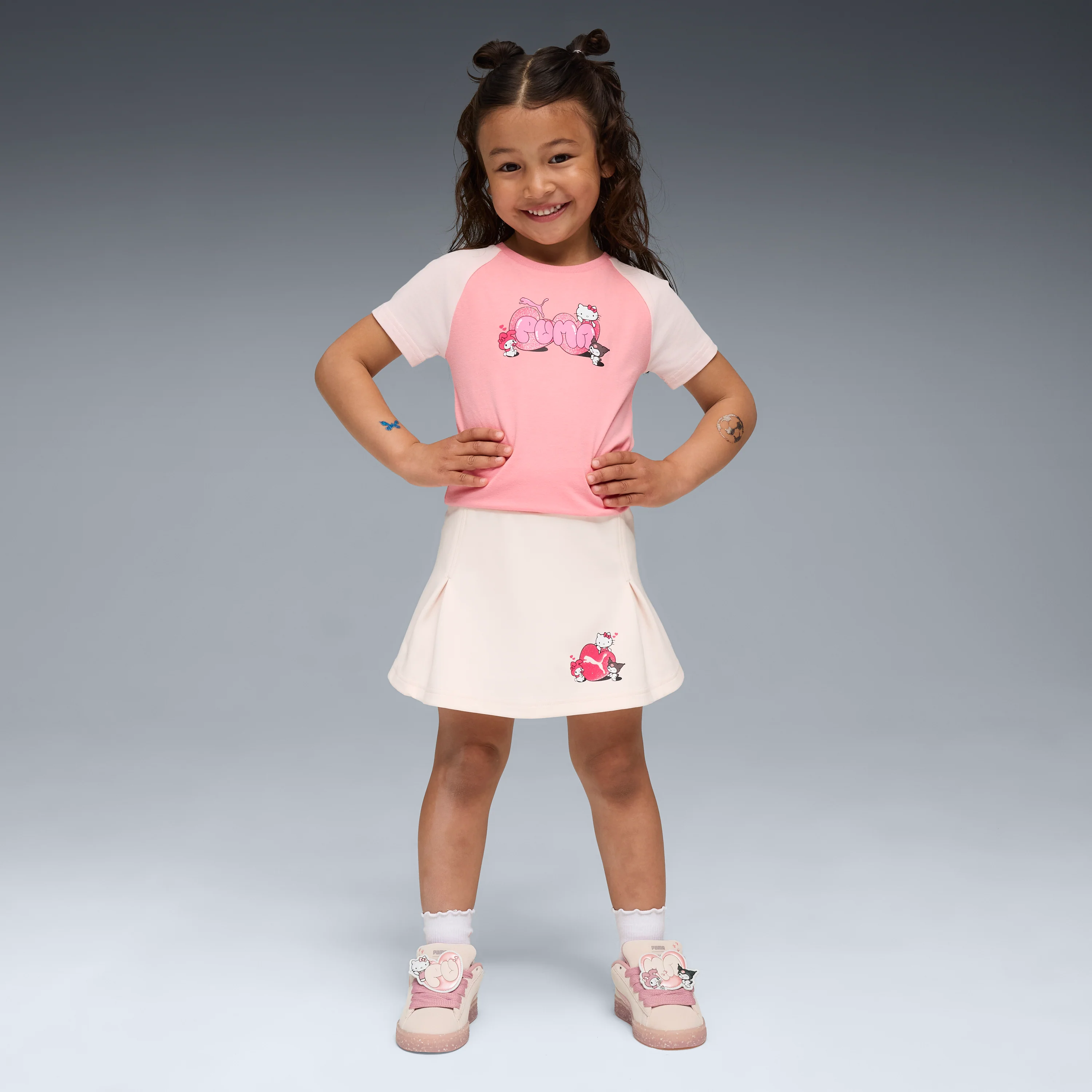 Hello Kitty and Friends x PUMA Kids Slim Graphic Tee (Pinkscape) - Image 2