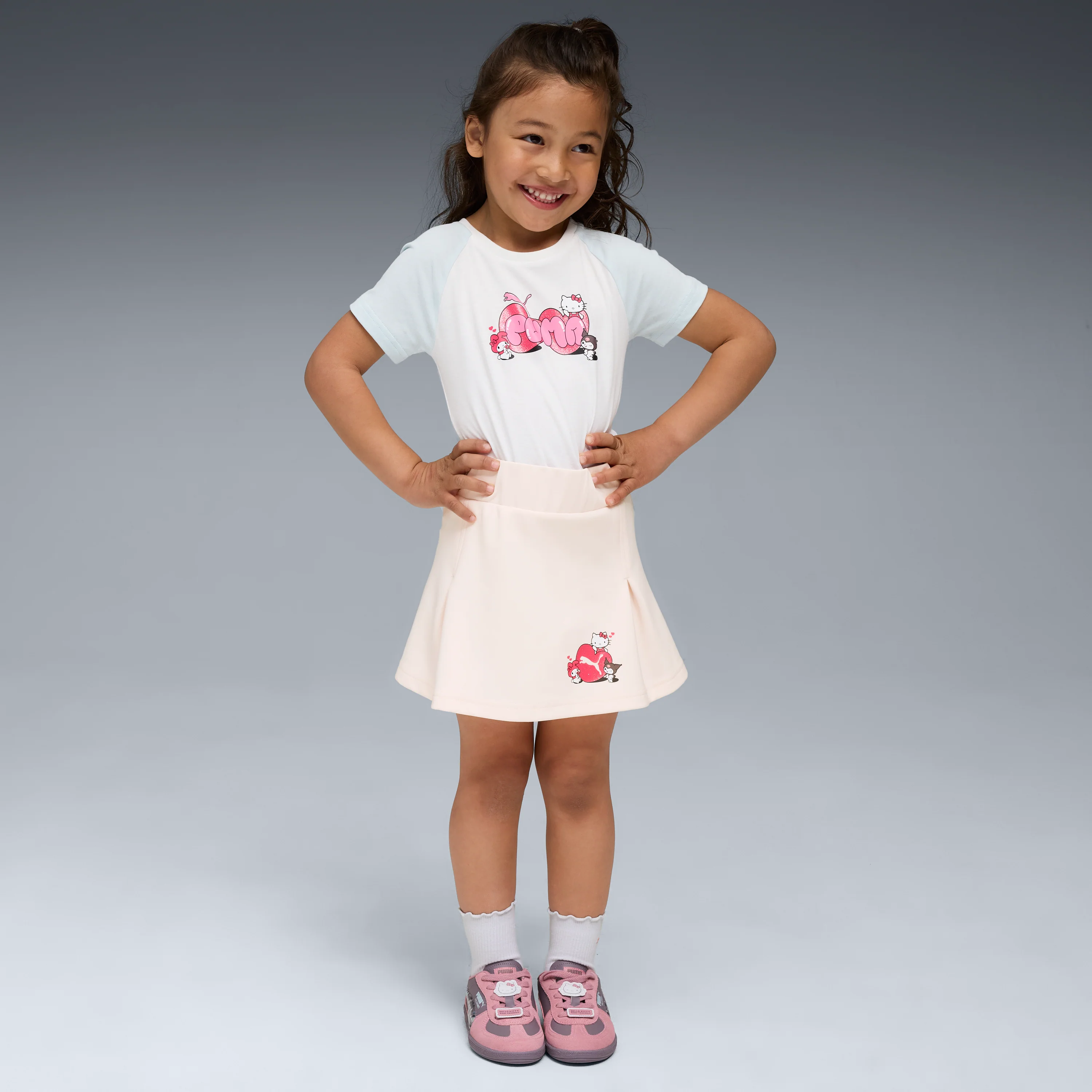 Hello Kitty and Friends x PUMA Kids Slim Graphic Tee (White) - Image 2