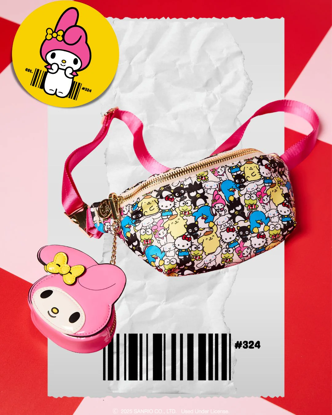 Hello Kitty and Friends x Stoney Clover Lane Classic Fanny Pack (Hello Kitty & Friends) - Image 2