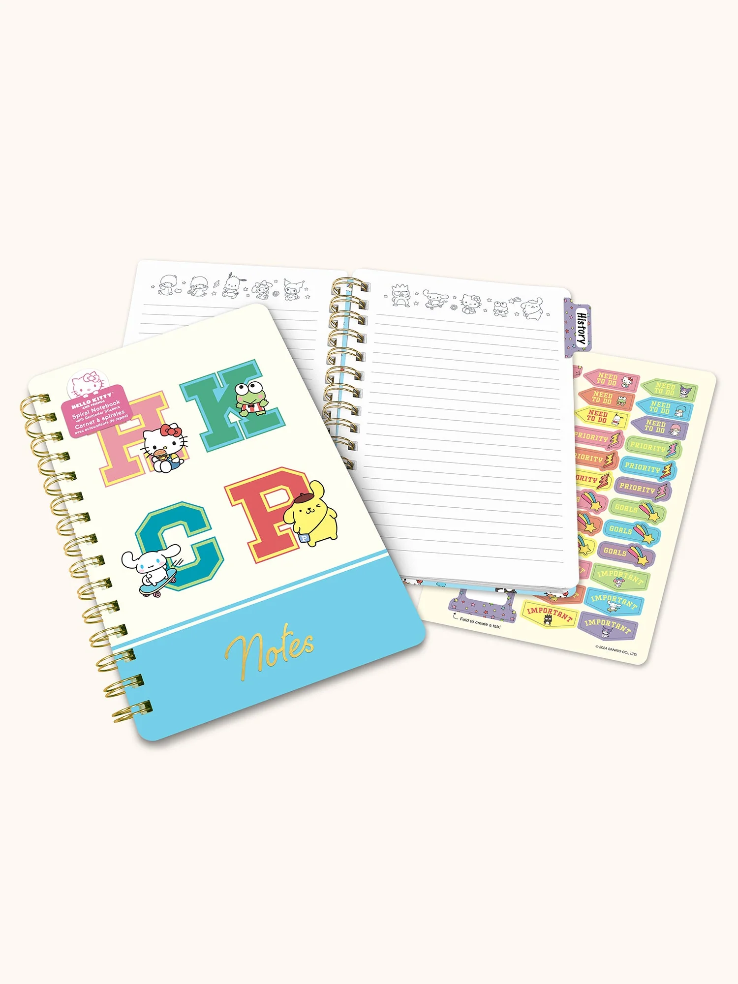 Hello Kitty and Friends x Studio Oh! College Letters Blue Agatha Notebook - Image 3