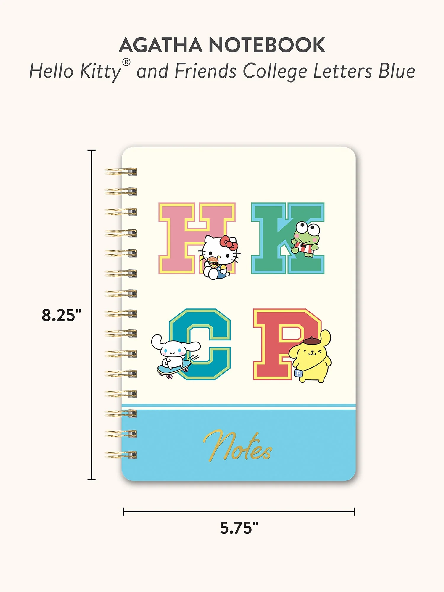 Hello Kitty and Friends x Studio Oh! College Letters Blue Agatha Notebook - Image 7