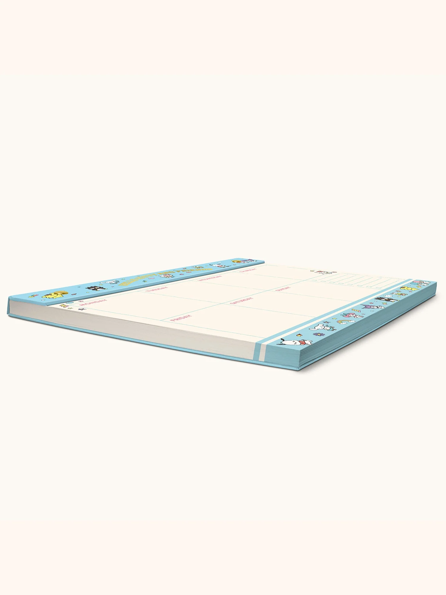 Hello Kitty and Friends x Studio Oh! College Letters Blue Weekly Desk Pad - Image 4