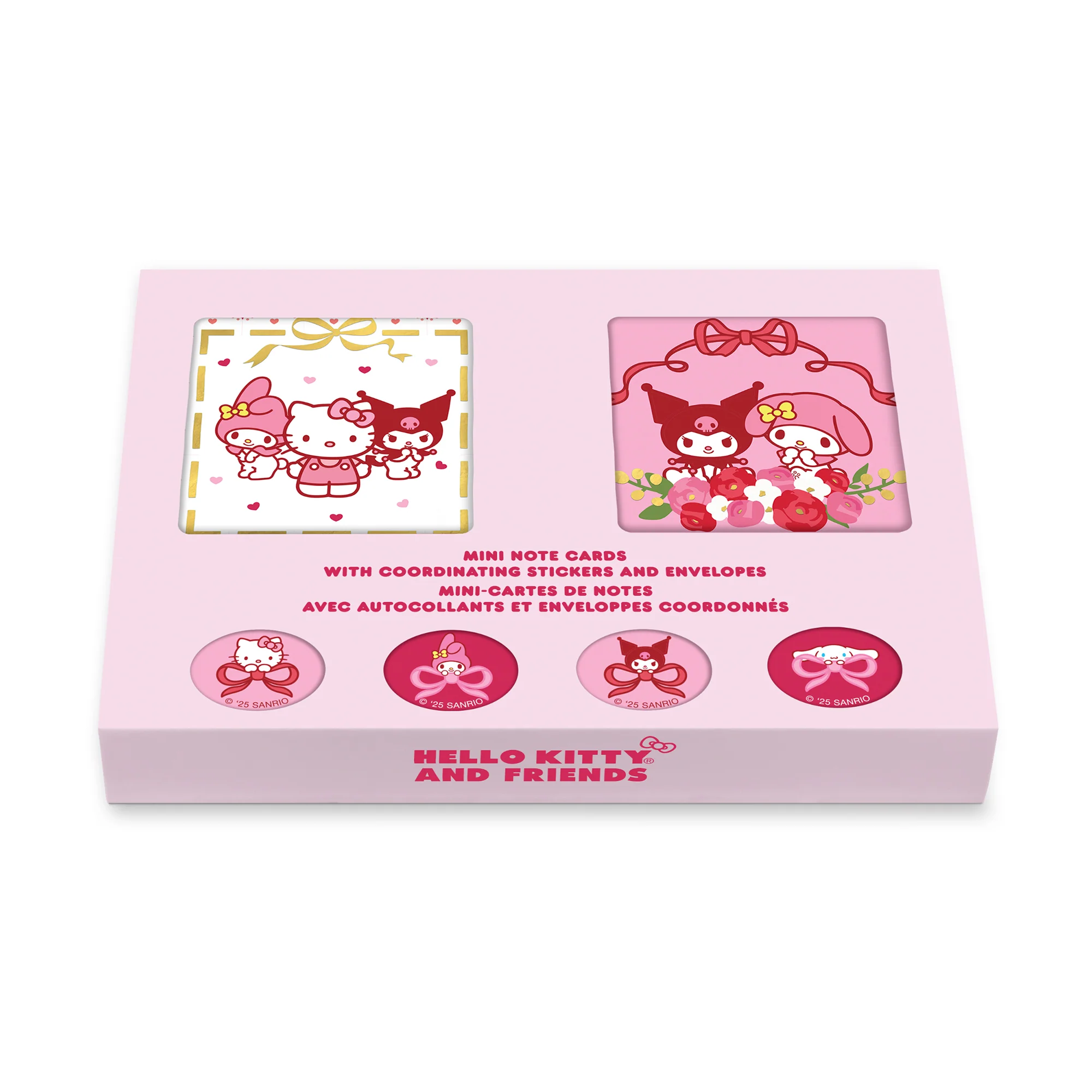 Hello Kitty and Friends x Studio Oh! Hearts and Ribbons Mini Note Card Set - Image 4