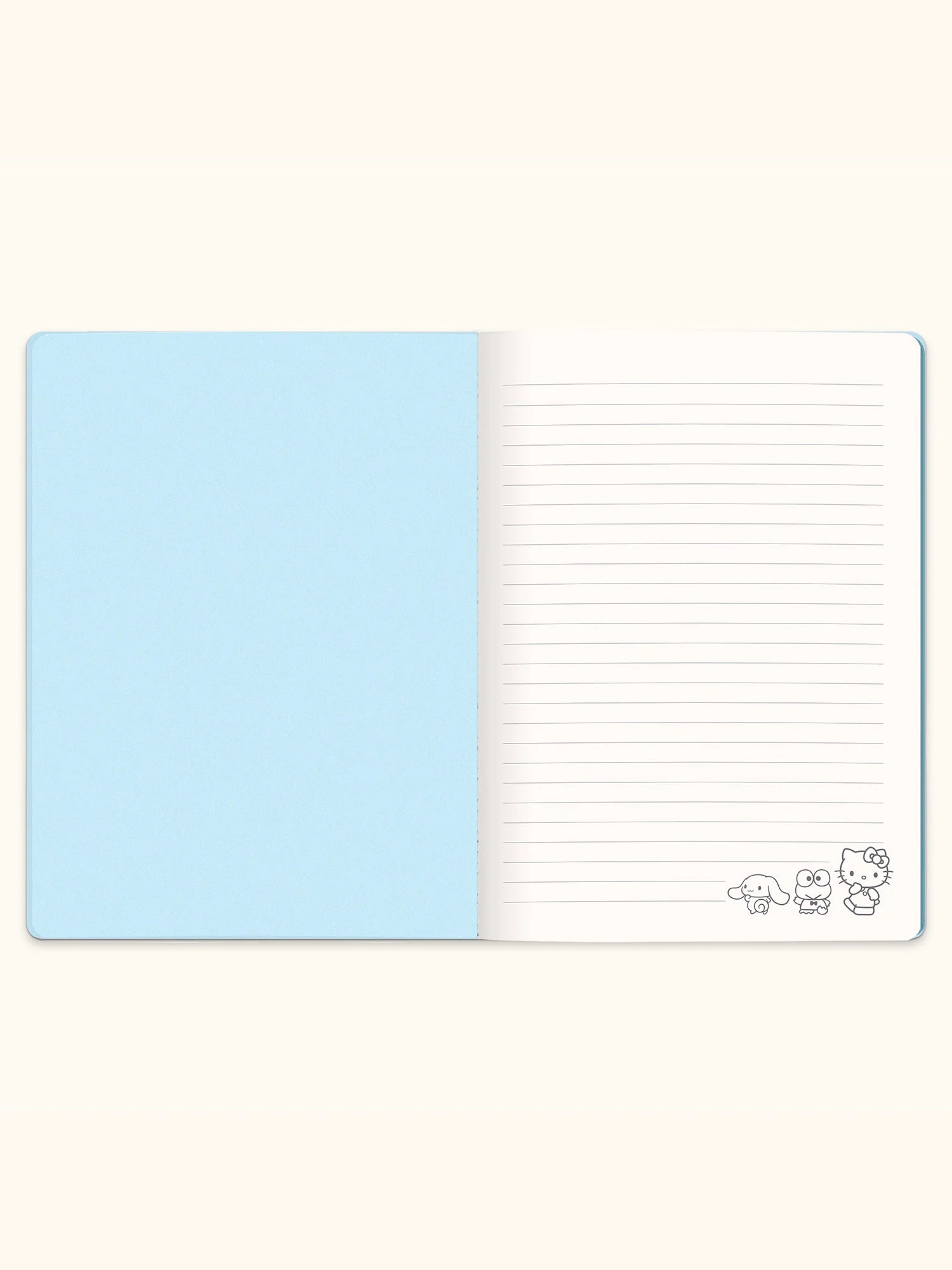 Hello Kitty and Friends x Studio Oh! Pink Pinstripe Casey Notebook with Phone Loop - Image 7