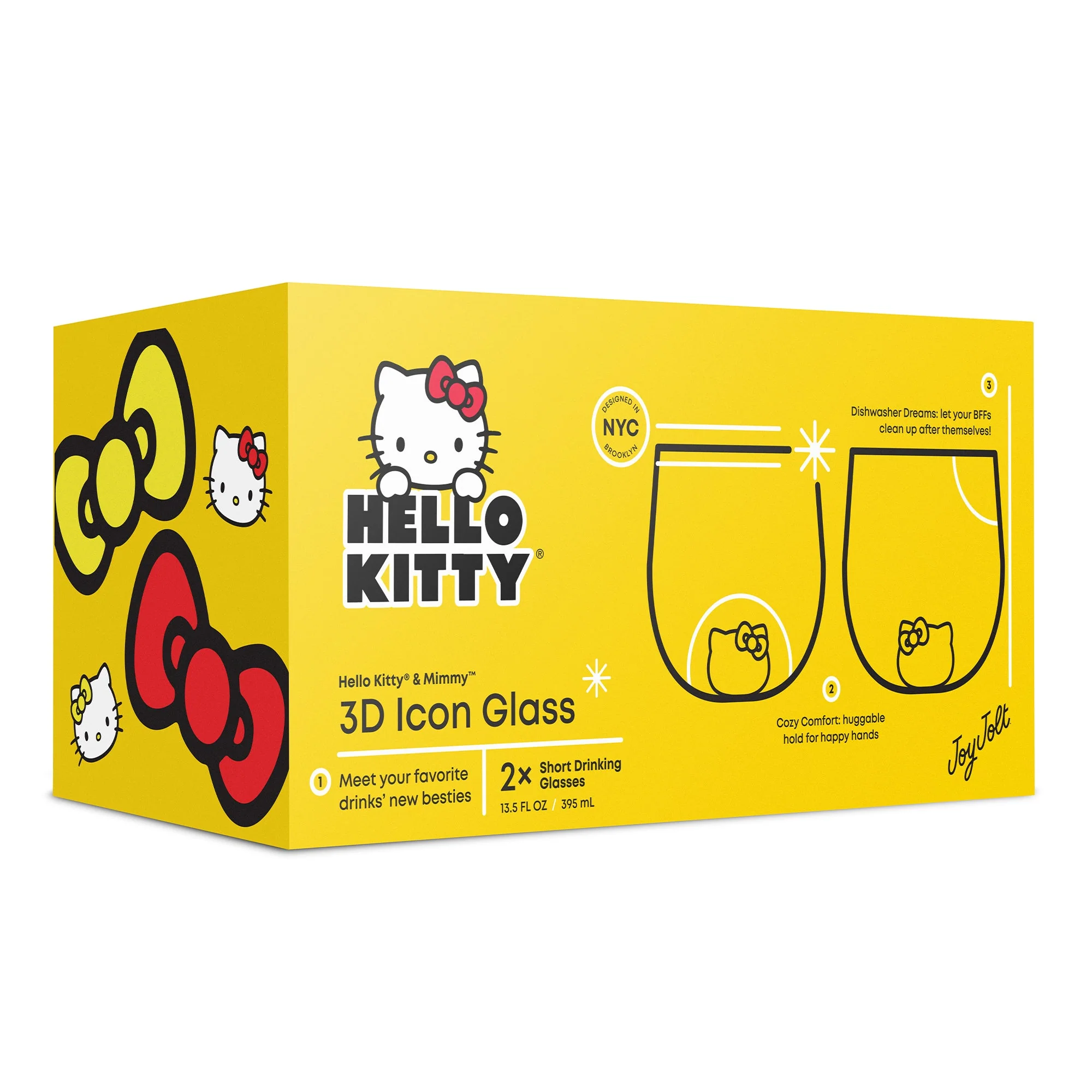 Hello Kitty and Mimmy 3D Icon Short Drinking Glasses (Set of 2) - Image 10
