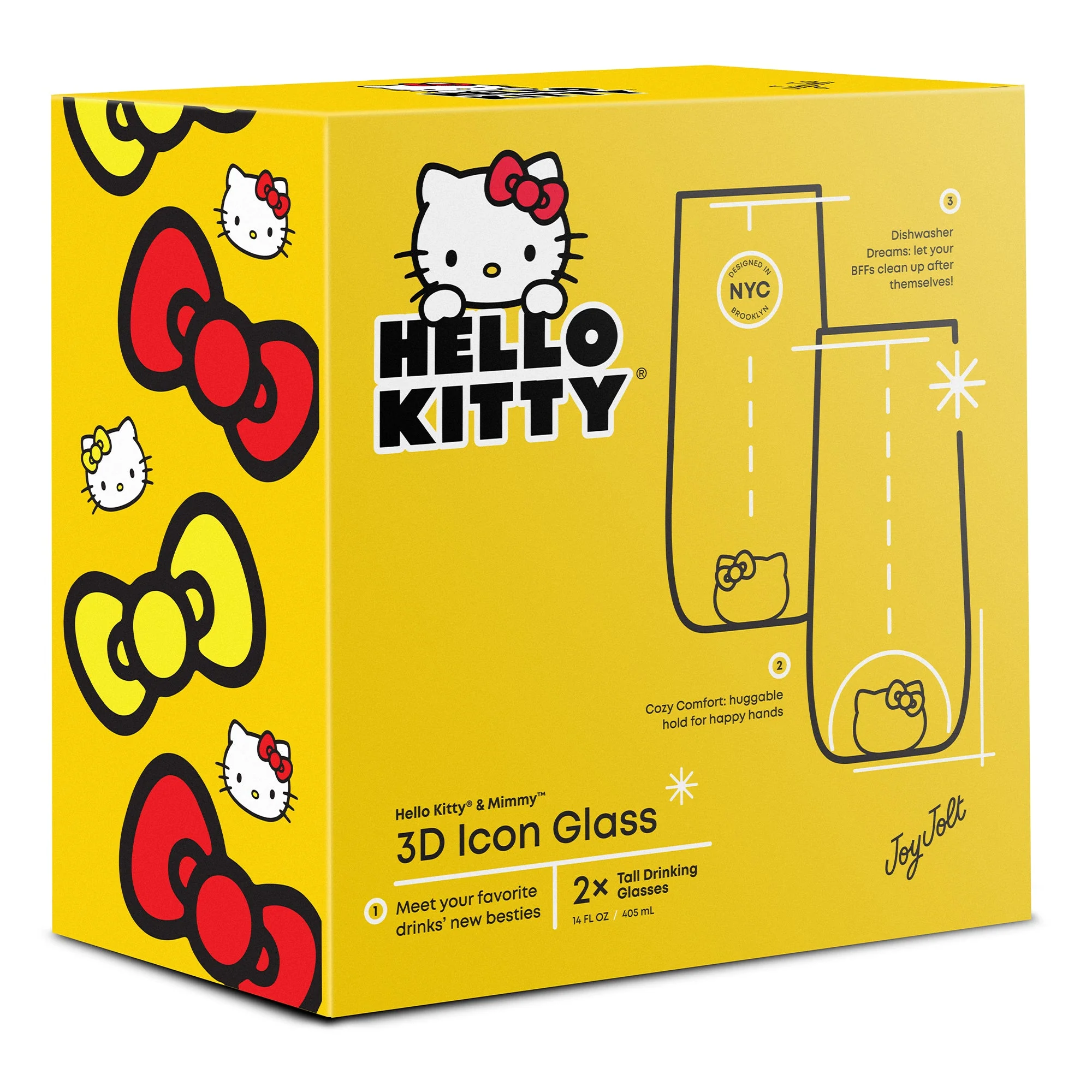 Hello Kitty and Mimmy 3D Icon Tall Drinking Glasses (Set of 2) - Image 10