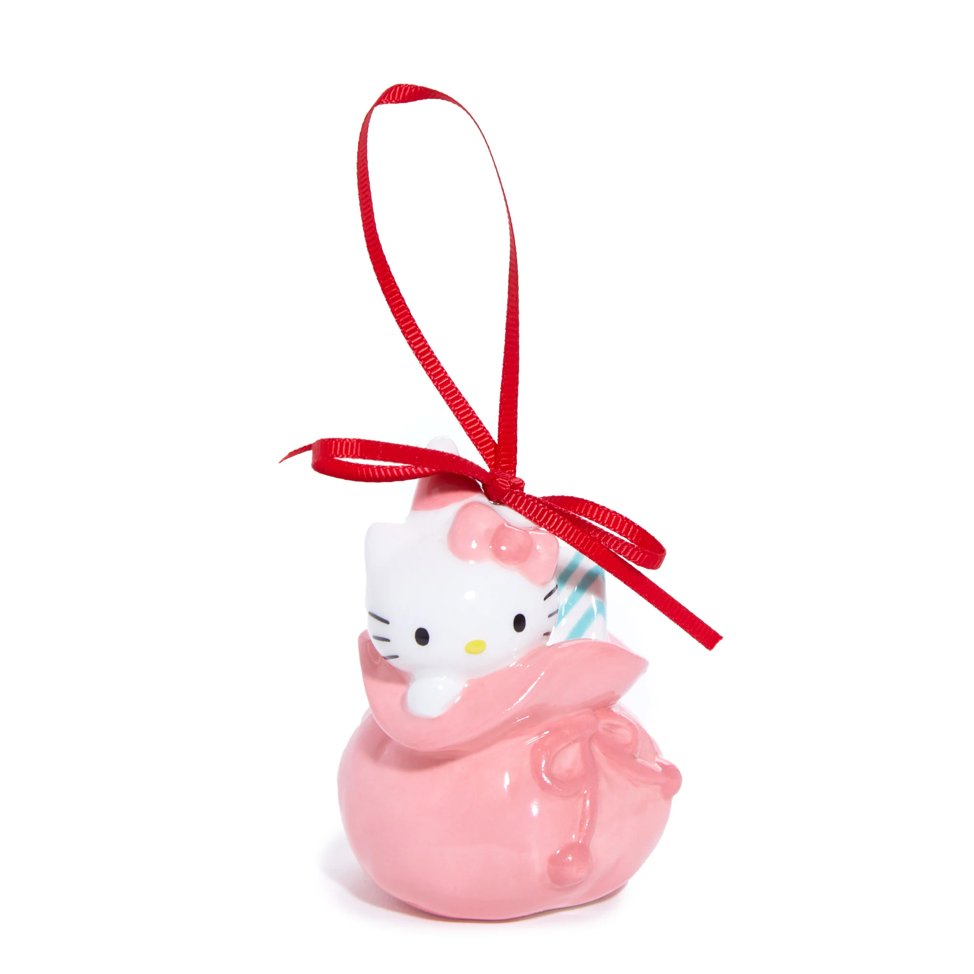 Hello Kitty and My Melody 2-pc Holiday Ceramic Ornament Set (Pastel Pink) - Image 6